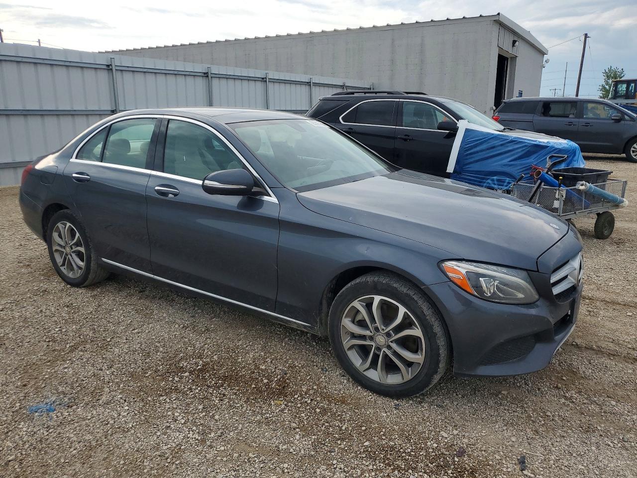 2015 Mercedes-benz C 300 4matic Charcoal vin: 55SWF4KB8FU061345