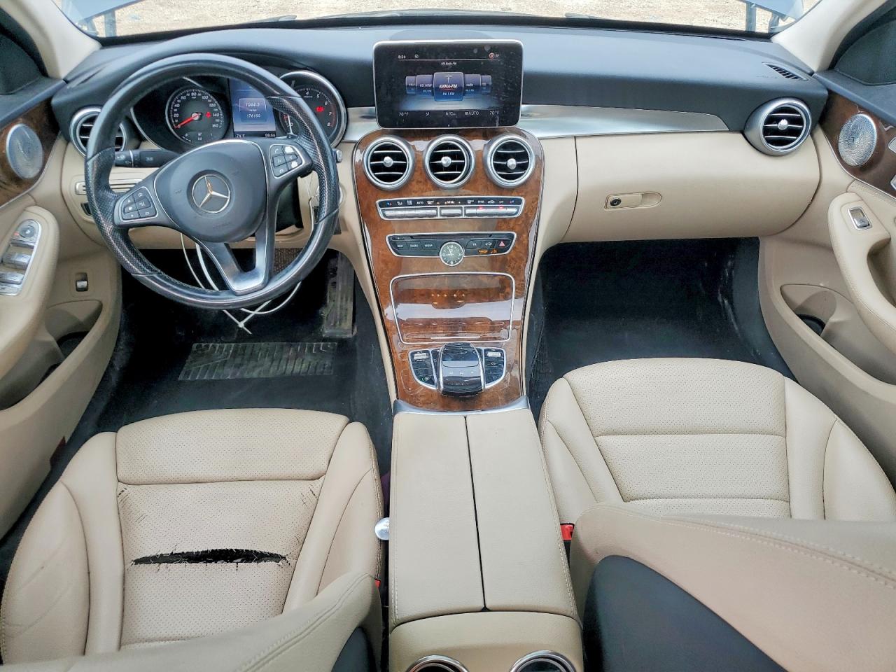2015 Mercedes-benz C 300 4matic Charcoal vin: 55SWF4KB8FU061345