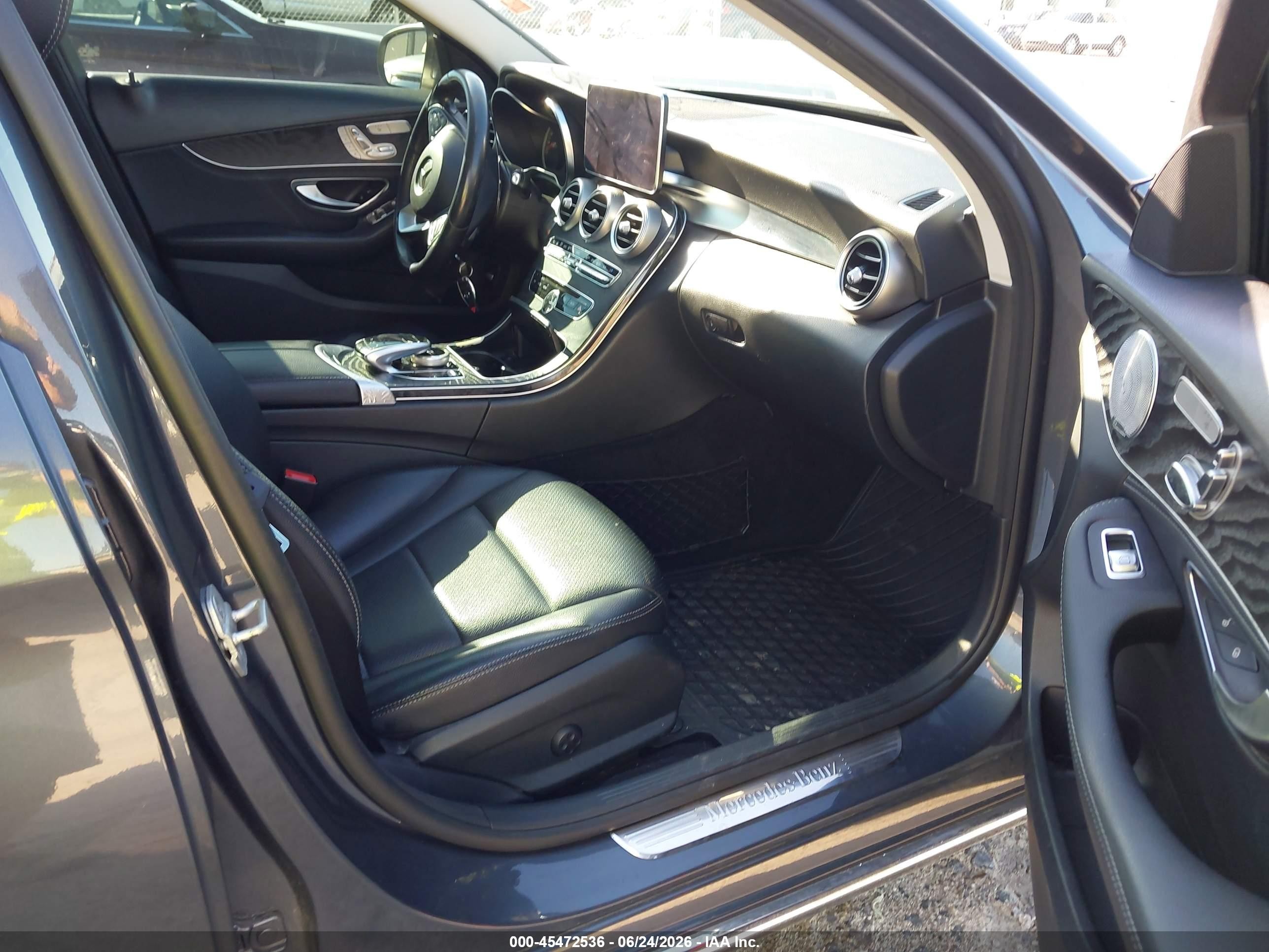 2015 Mercedes-benz C 300 4matic Gray vin: 55SWF4KB8FU062771