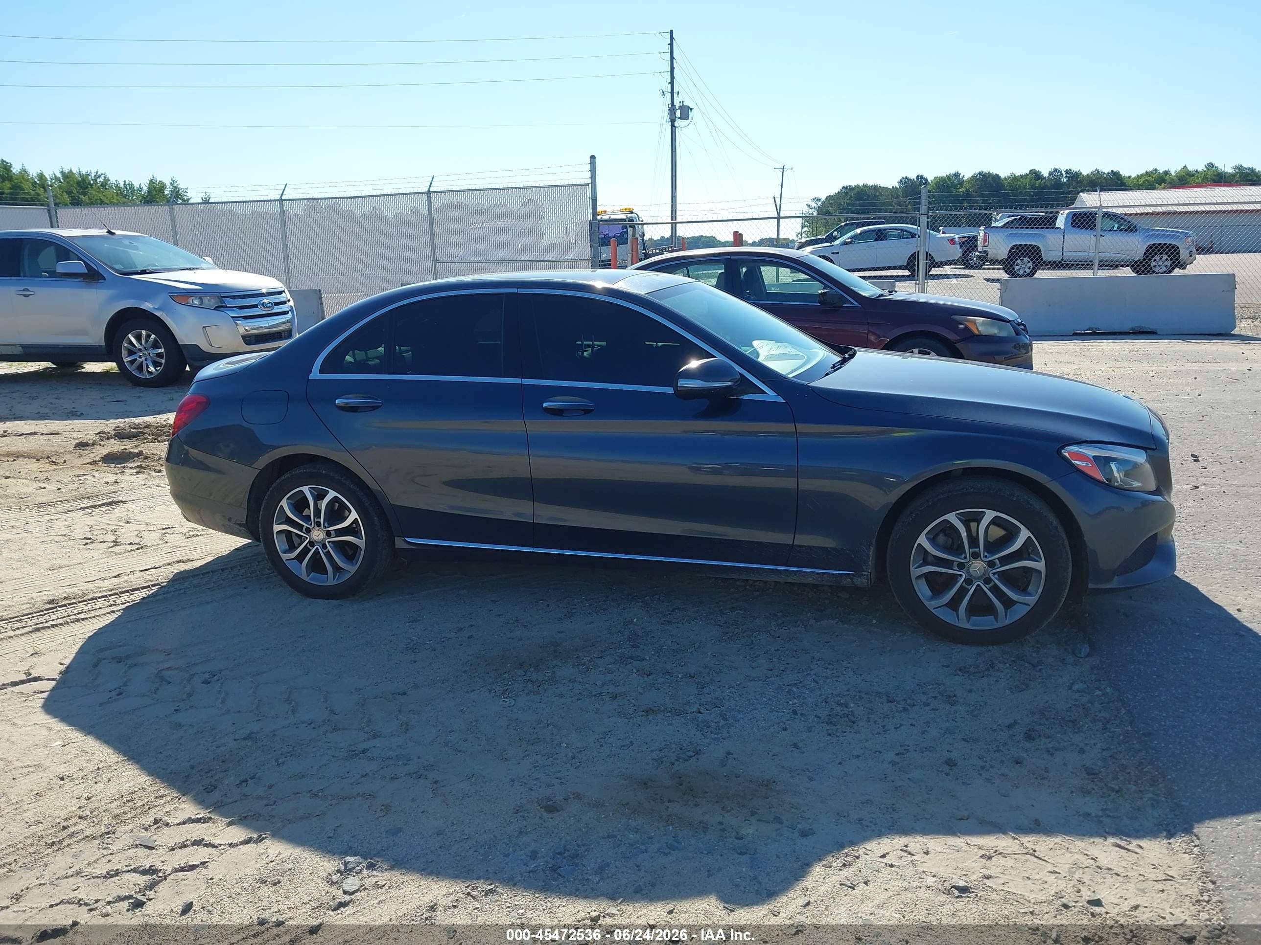 2015 Mercedes-benz C 300 4matic Gray vin: 55SWF4KB8FU062771