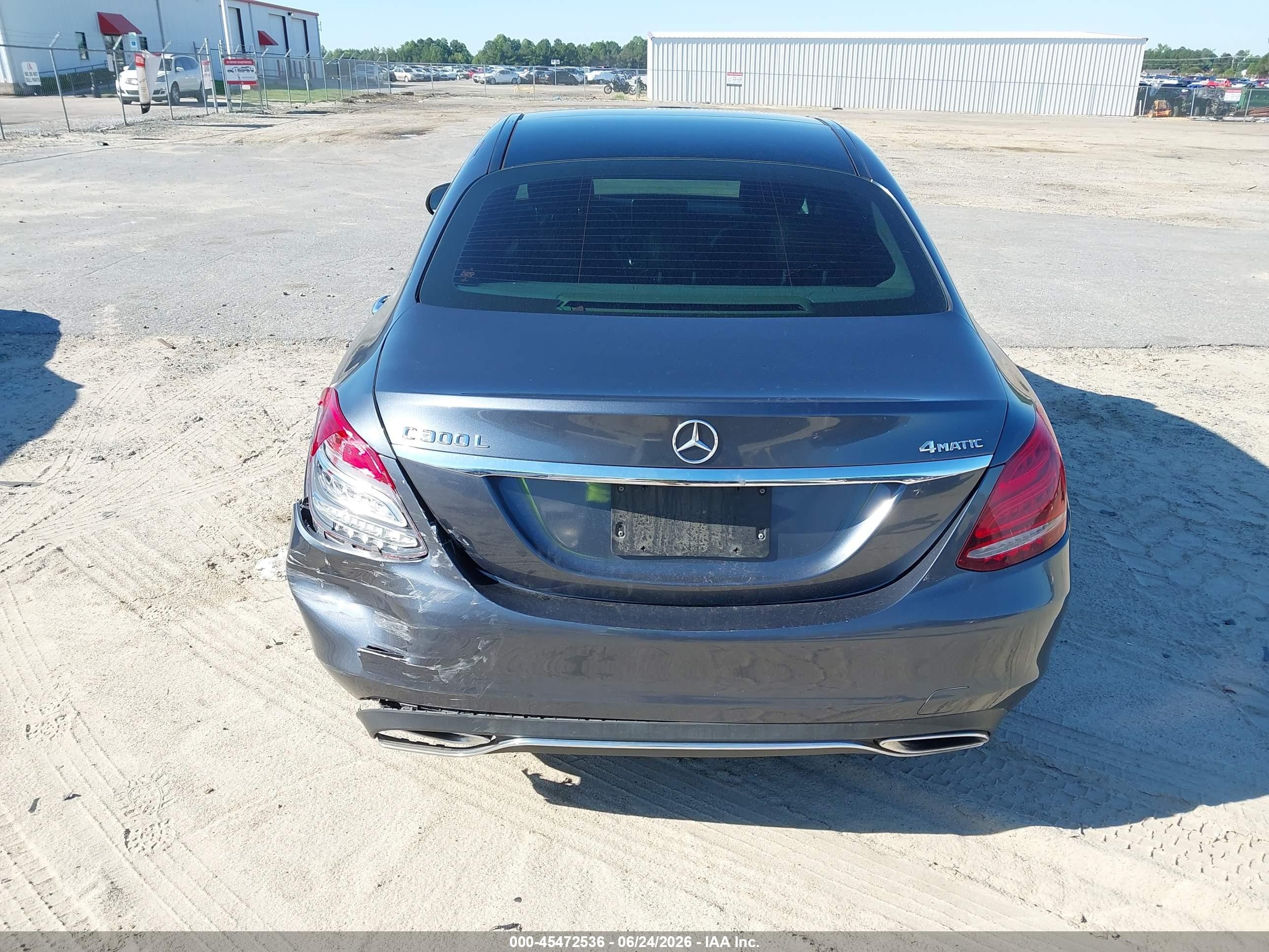 2015 Mercedes-benz C 300 4matic Gray vin: 55SWF4KB8FU062771