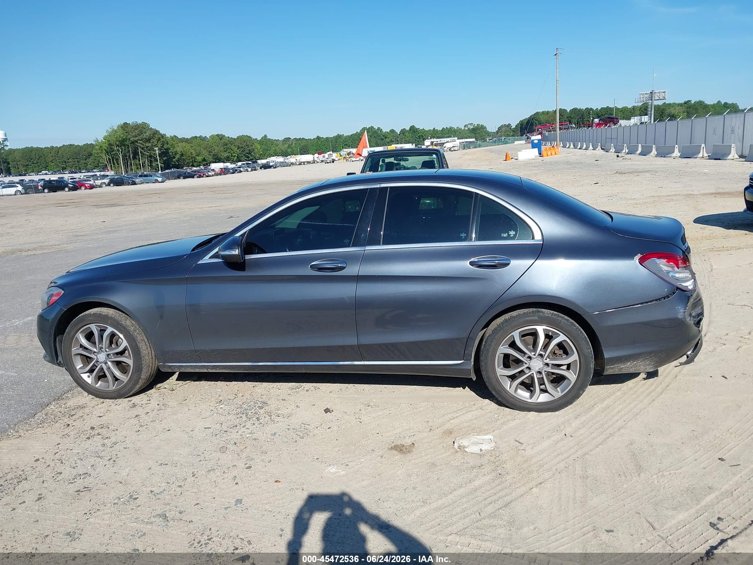 2015 Mercedes-benz C 300 4matic Gray vin: 55SWF4KB8FU062771