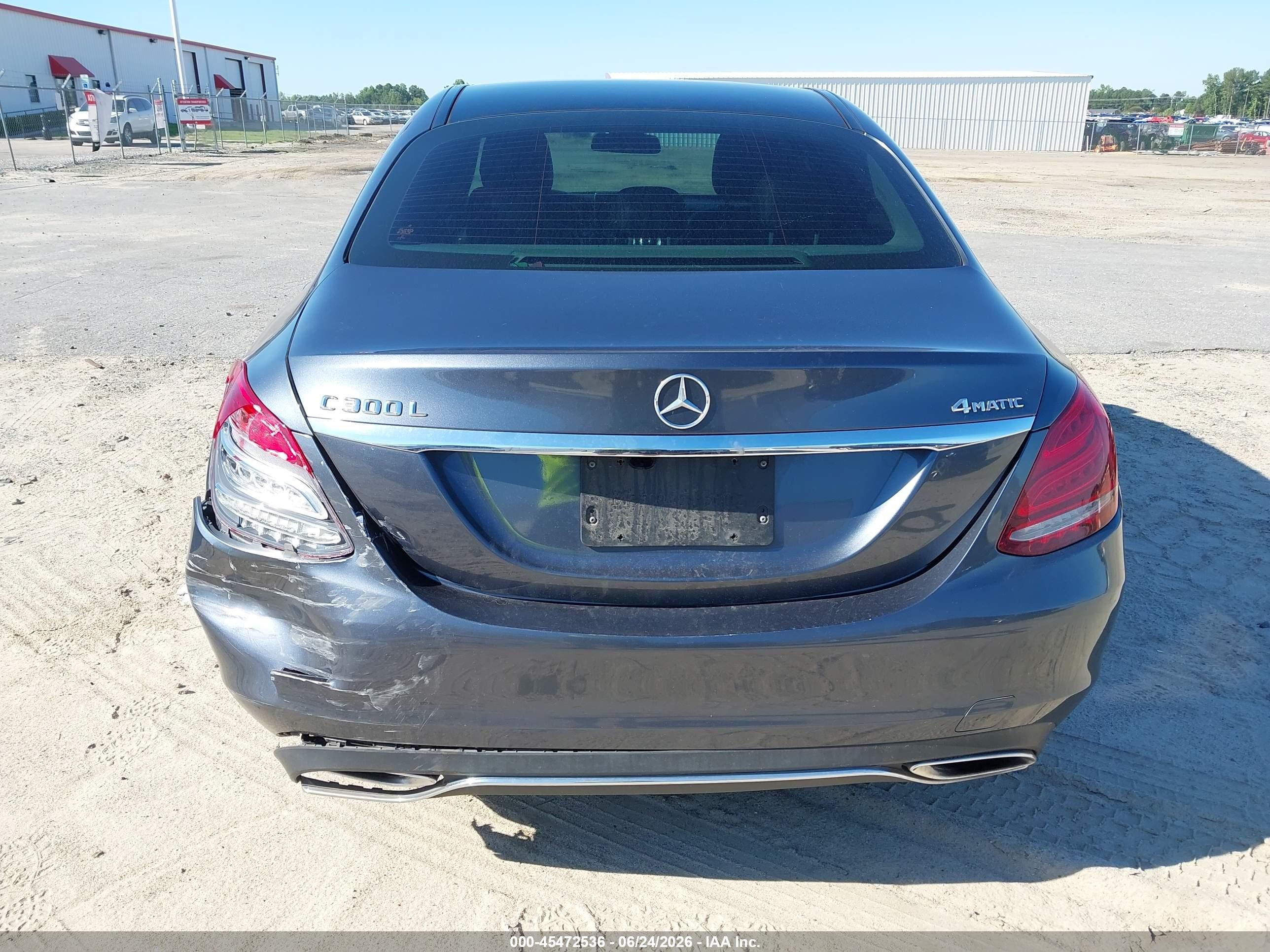 2015 Mercedes-benz C 300 4matic Gray vin: 55SWF4KB8FU062771