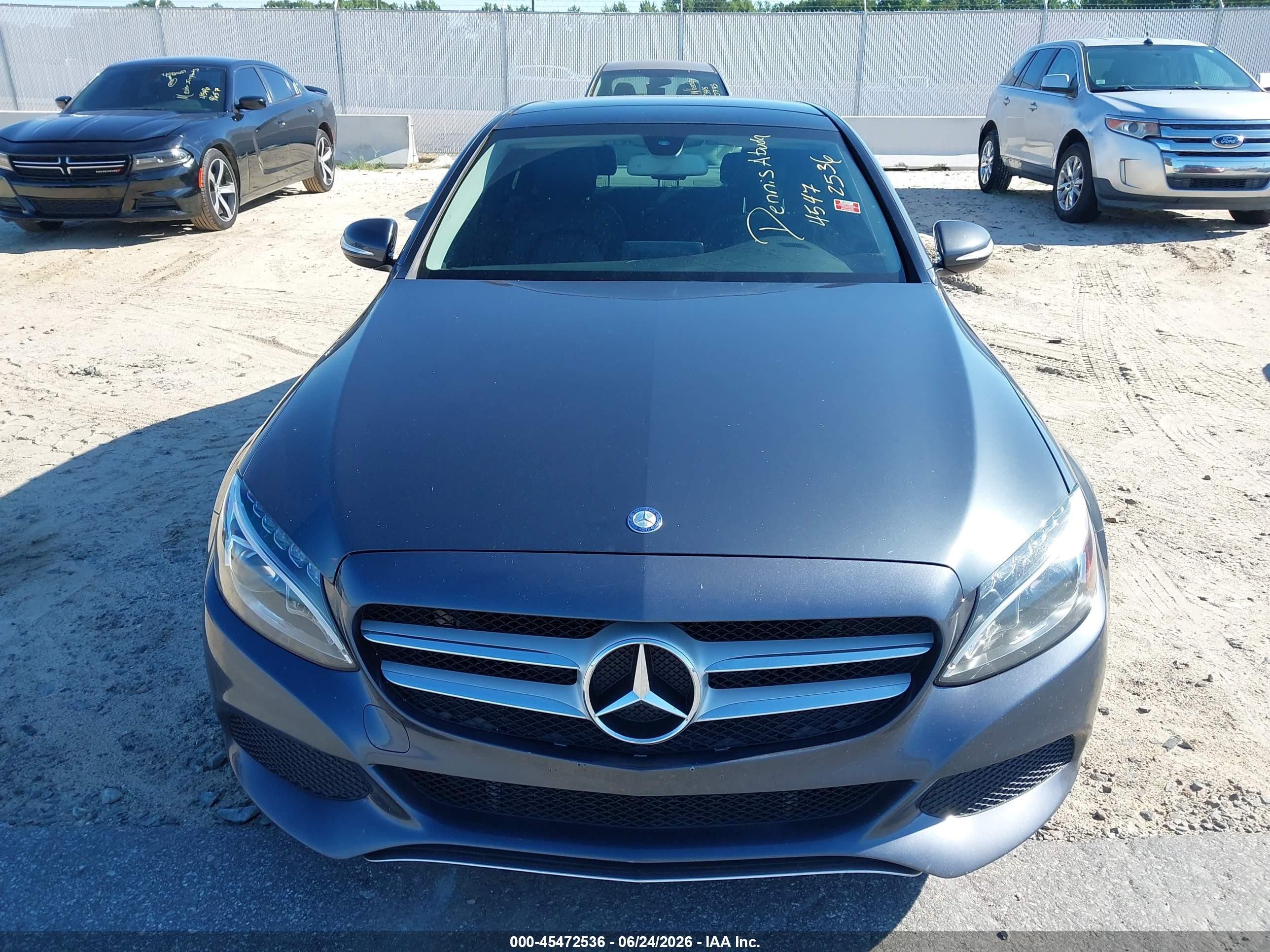 2015 Mercedes-benz C 300 4matic Gray vin: 55SWF4KB8FU062771