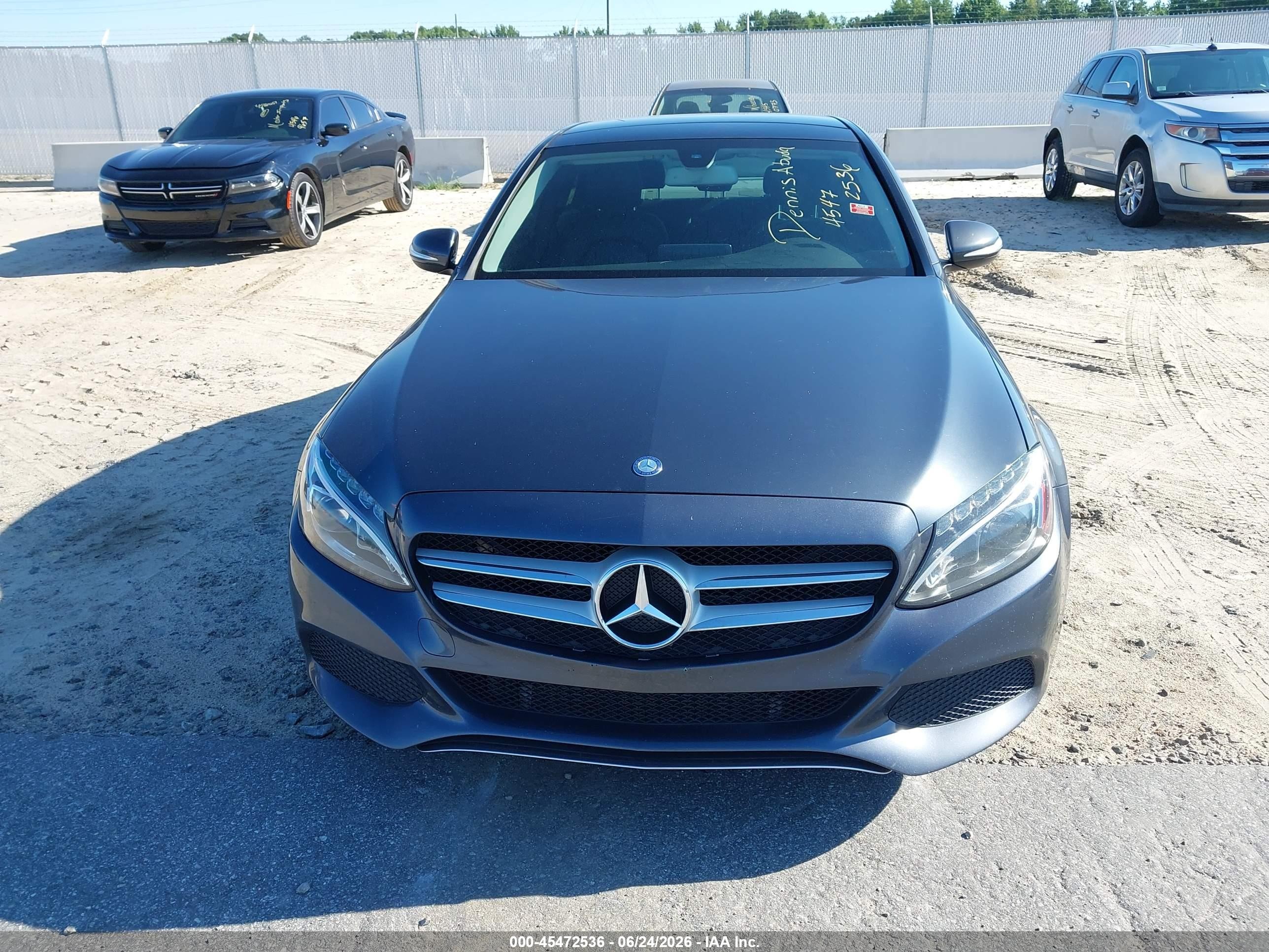 2015 Mercedes-benz C 300 4matic Gray vin: 55SWF4KB8FU062771