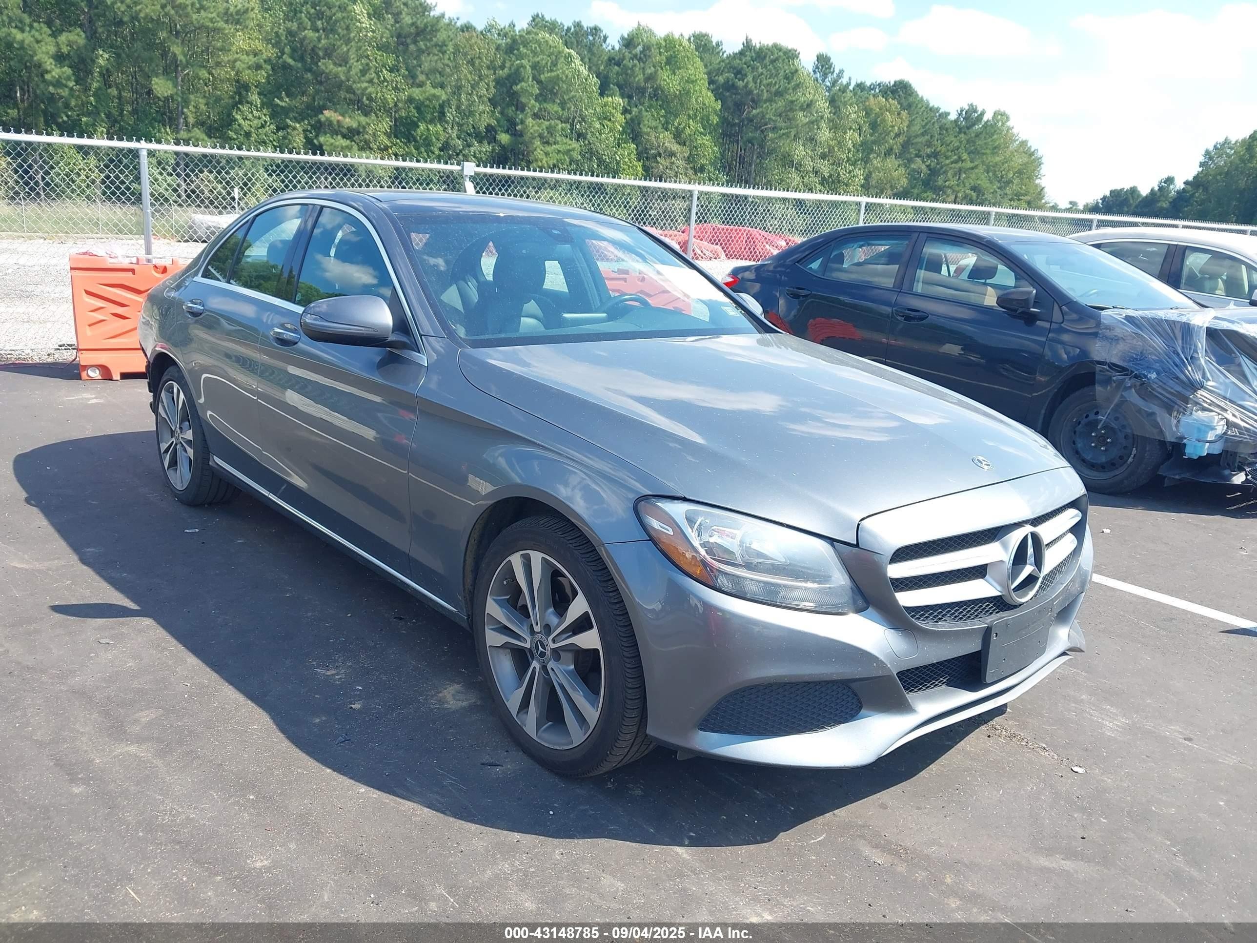 2018 Mercedes-benz C 300 4matic Silver vin: 55SWF4KB8JU280931