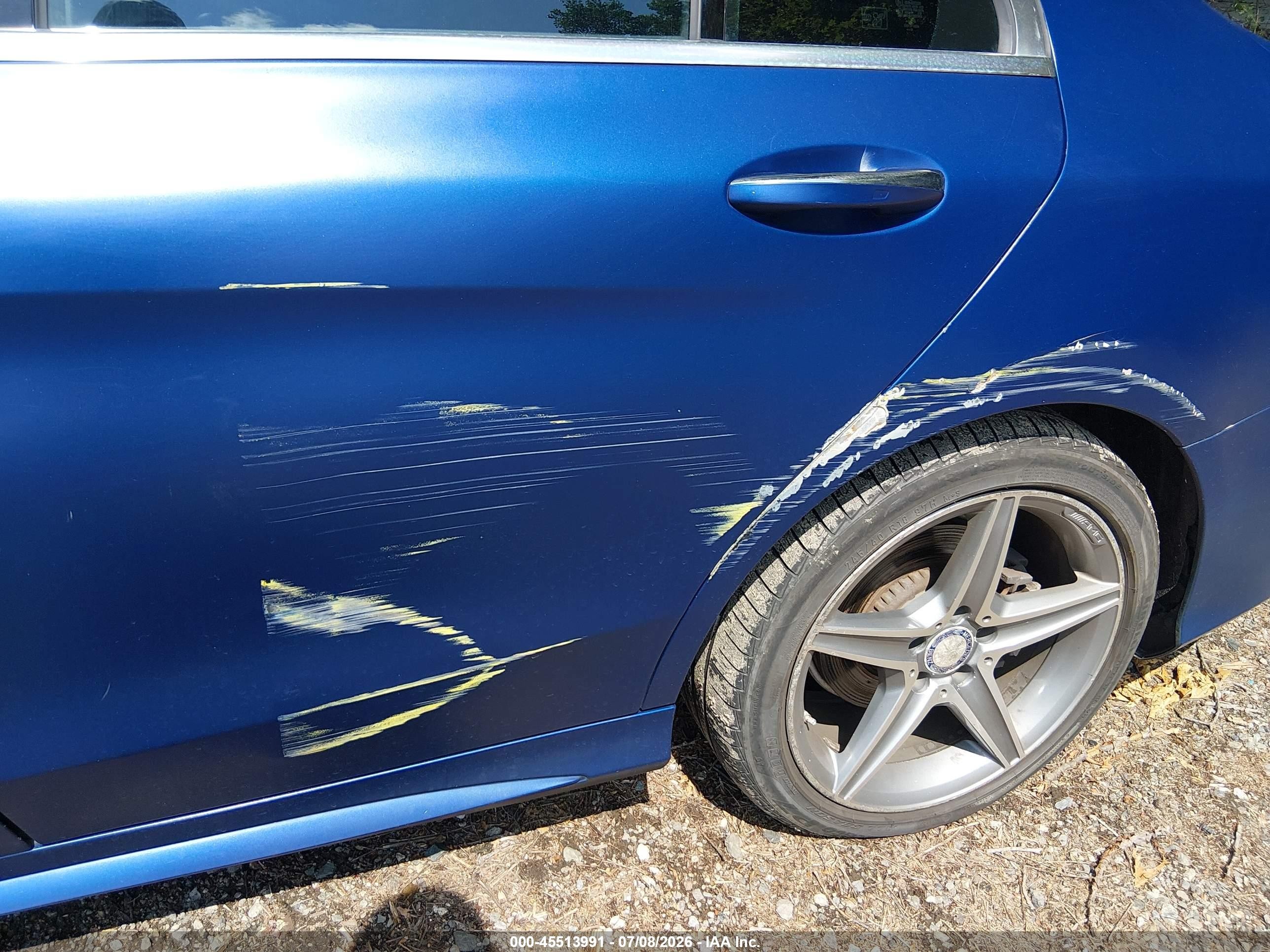 2015 Mercedes-benz C 300 Sport 4matic Blue vin: 55SWF4KB9FU006791