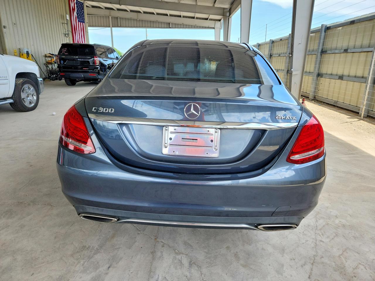 2015 Mercedes-benz C 300 4matic Gray vin: 55SWF4KB9FU007374