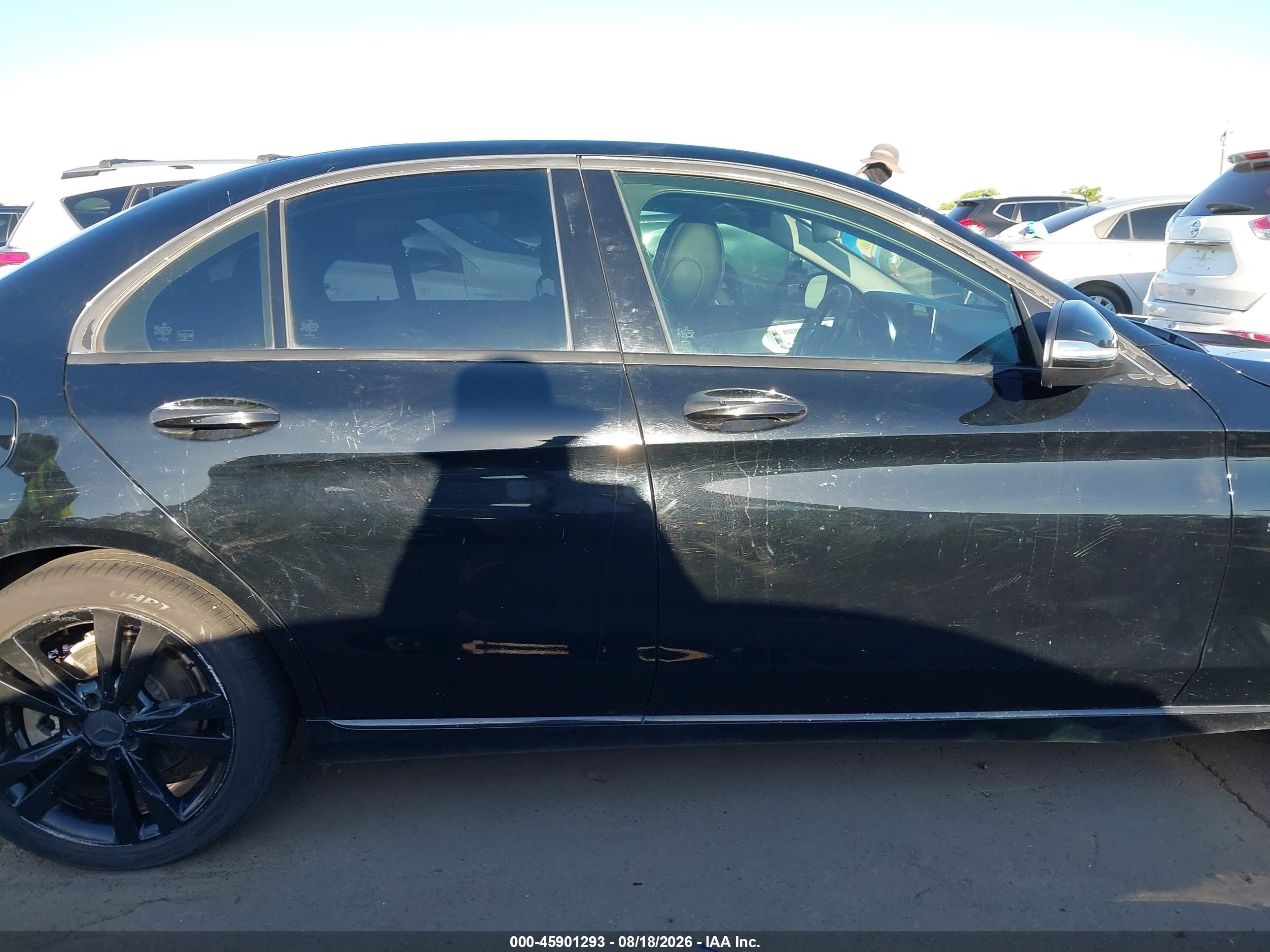 2015 Mercedes-benz C 300 4matic Черный vin: 55SWF4KB9FU012025