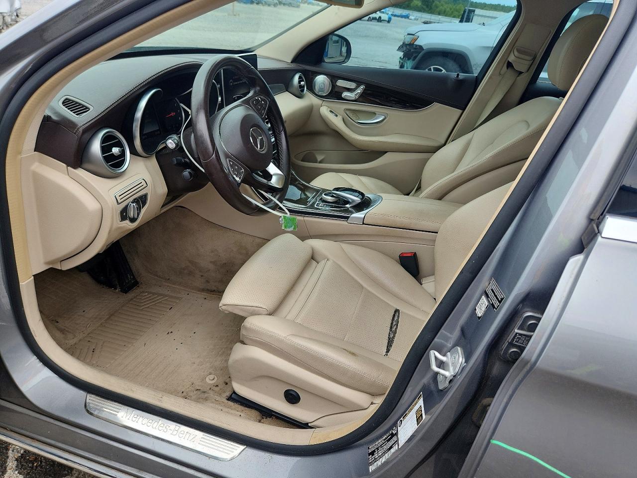 2015 Mercedes-benz C 300 4matic Gray vin: 55SWF4KB9FU013241