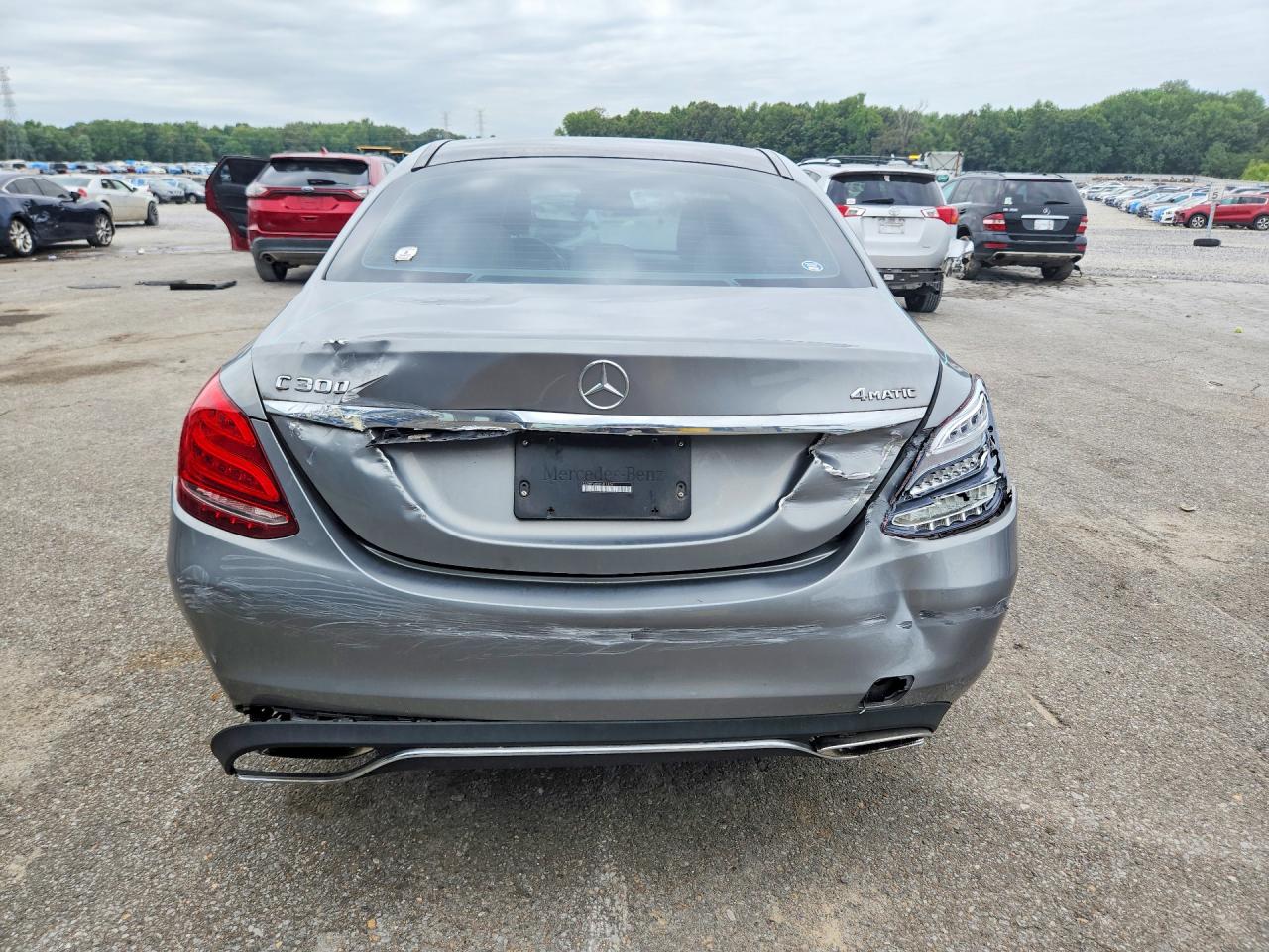 2015 Mercedes-benz C 300 4matic Gray vin: 55SWF4KB9FU013241