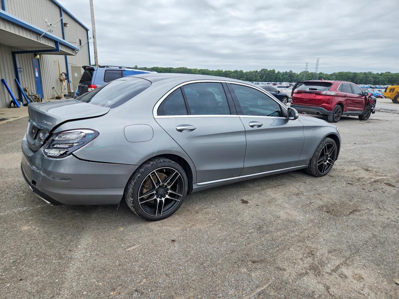 2015 Mercedes-benz C 300 4matic Gray vin: 55SWF4KB9FU013241