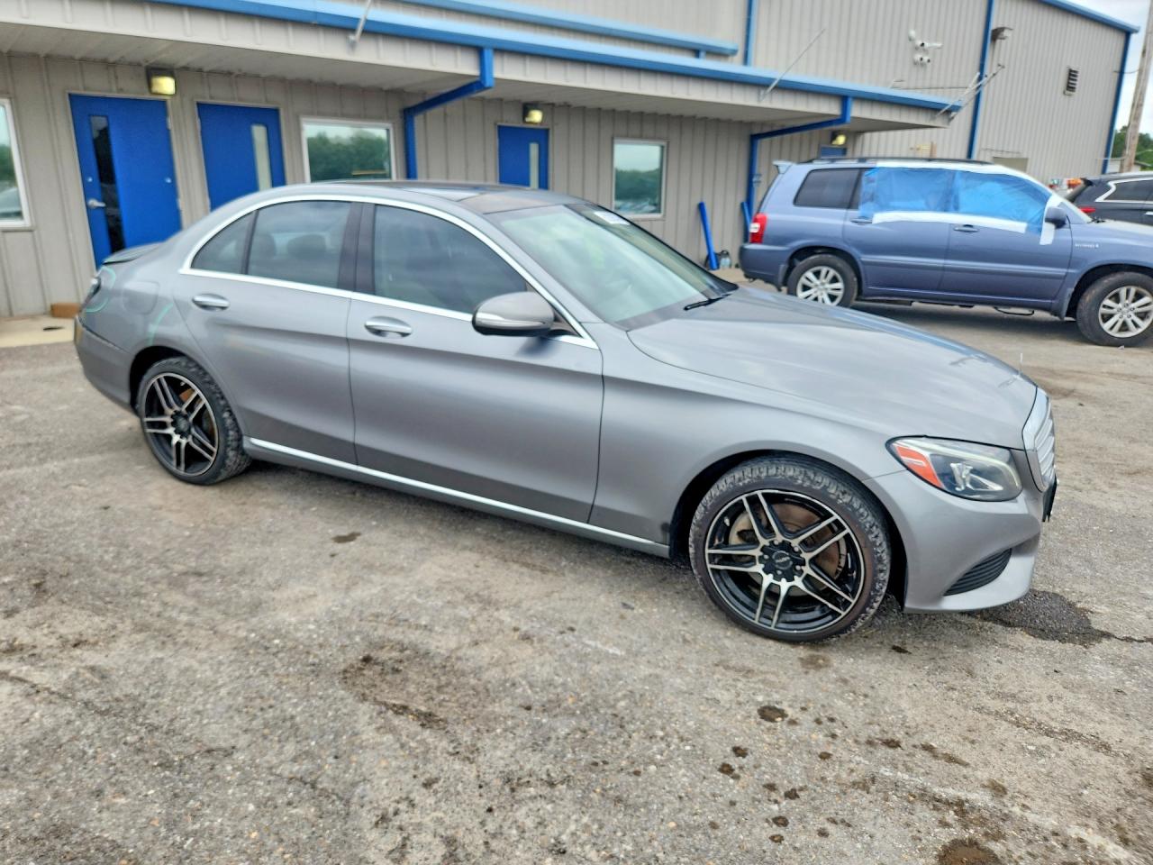 2015 Mercedes-benz C 300 4matic Gray vin: 55SWF4KB9FU013241