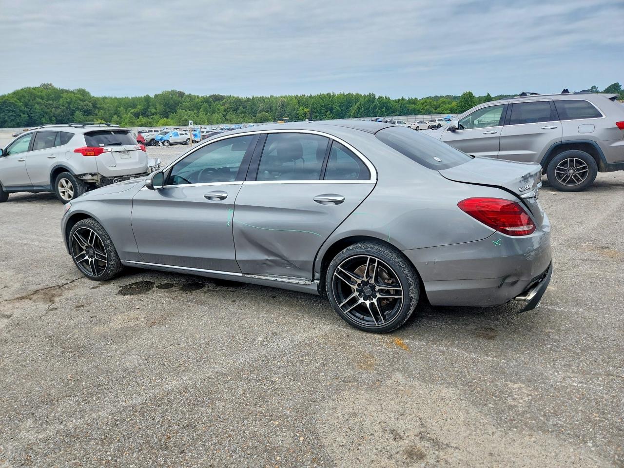 2015 Mercedes-benz C 300 4matic Gray vin: 55SWF4KB9FU013241