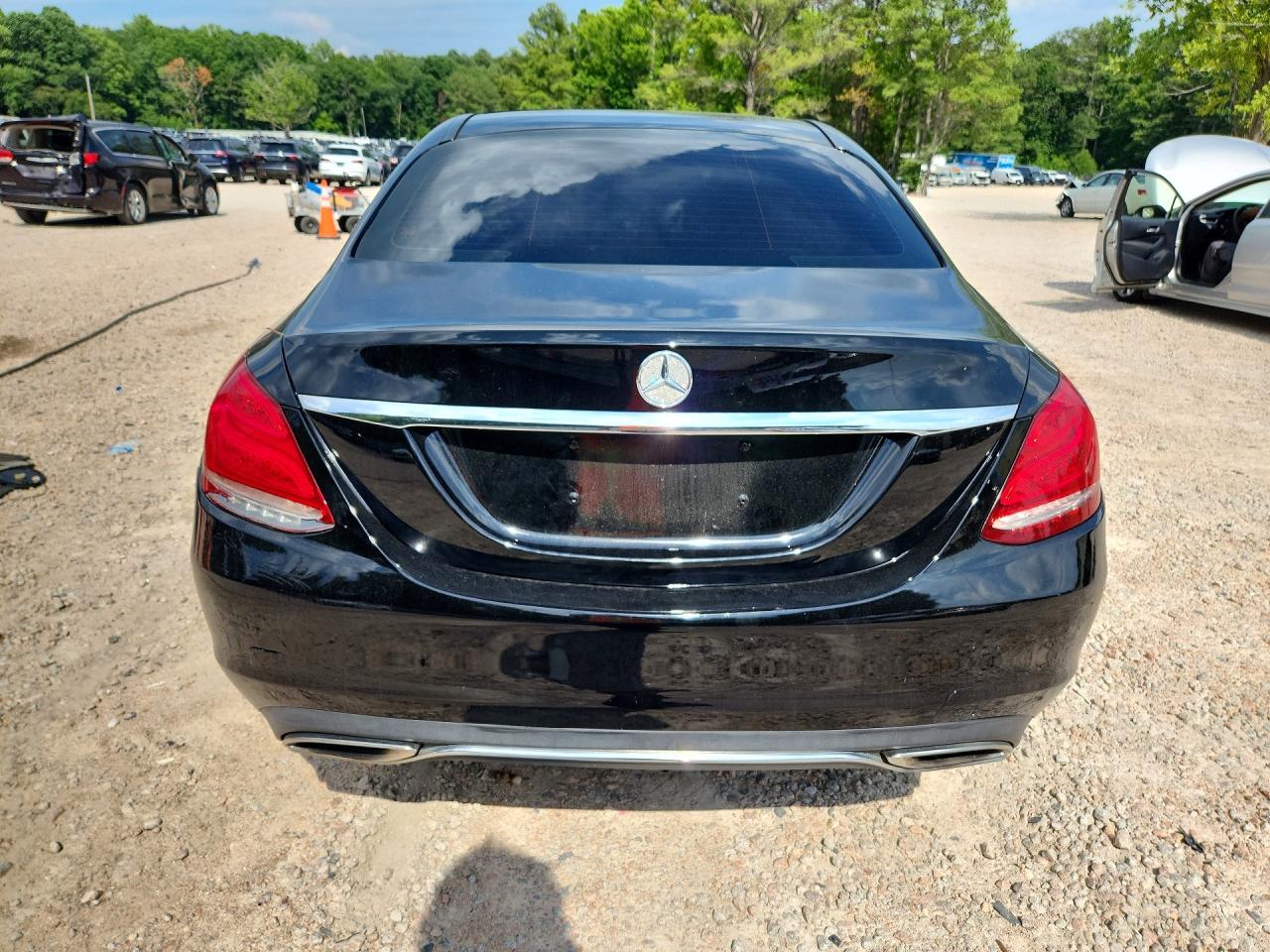 2015 Mercedes-benz C 300 4matic Black vin: 55SWF4KB9FU036096
