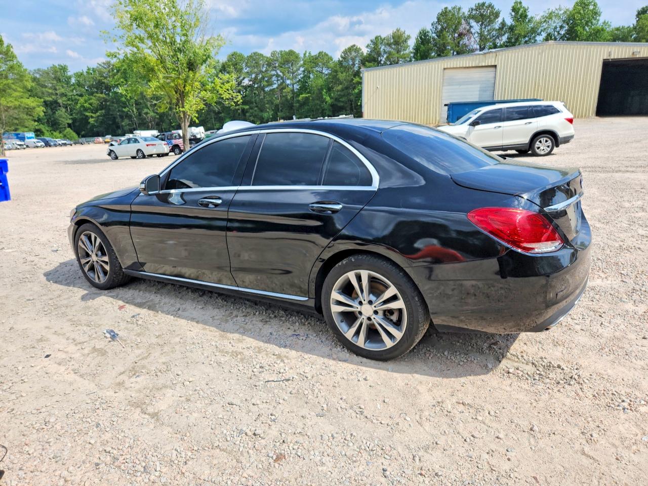 2015 Mercedes-benz C 300 4matic Black vin: 55SWF4KB9FU036096