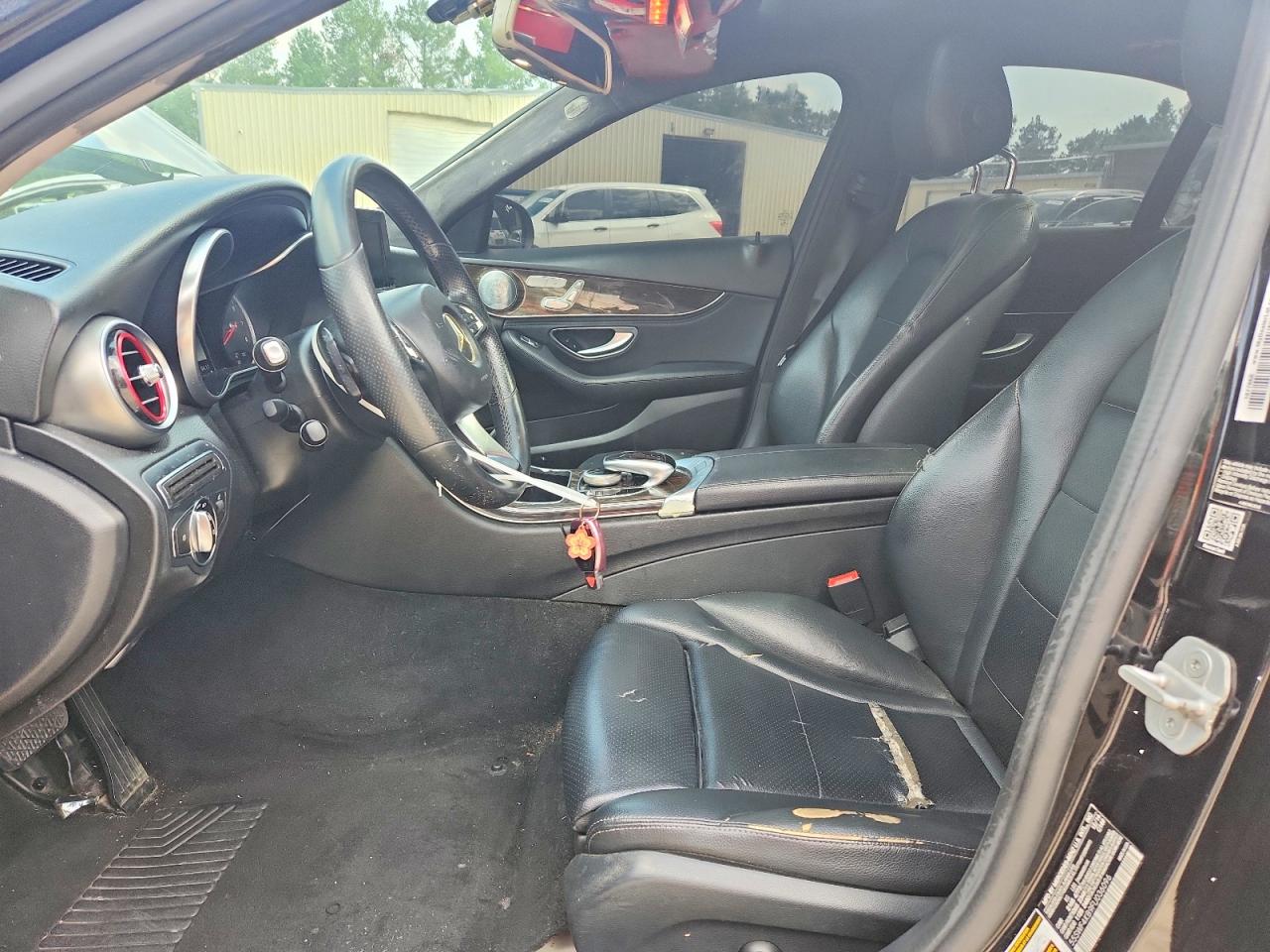 2015 Mercedes-benz C 300 4matic Black vin: 55SWF4KB9FU036096