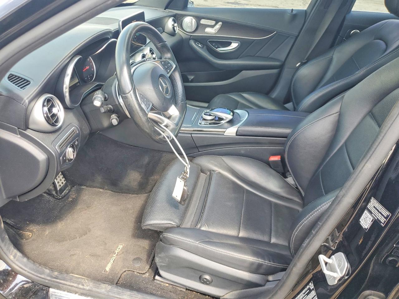 2015 Mercedes-benz C 300 4matic Black vin: 55SWF4KB9FU041279