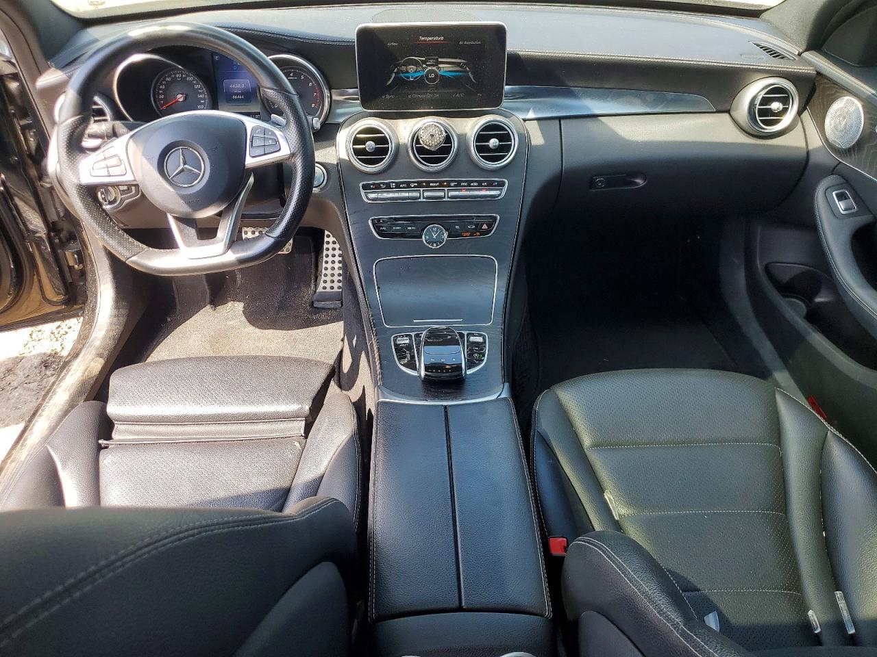 2015 Mercedes-benz C 300 4matic Black vin: 55SWF4KB9FU041279