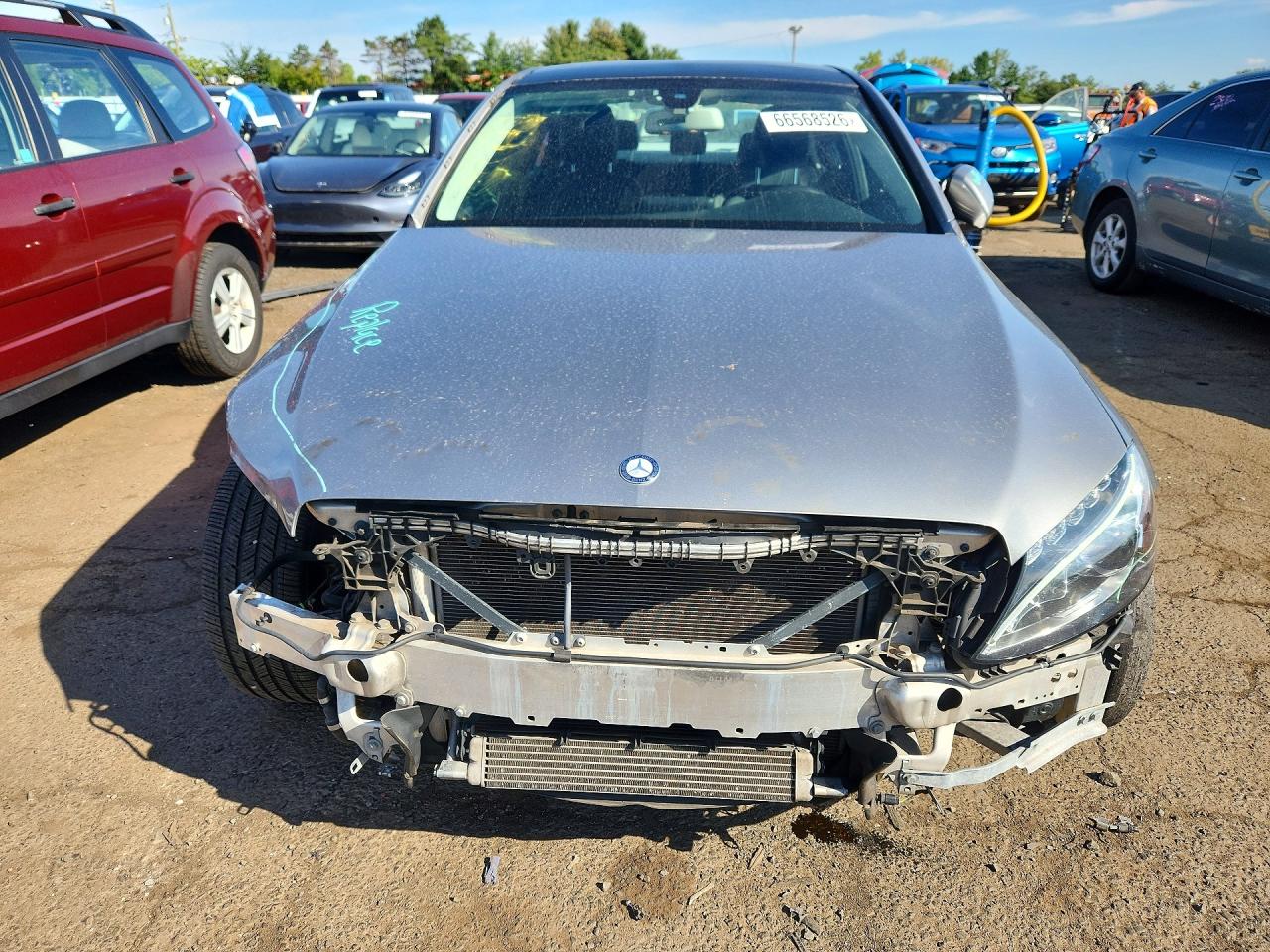 2015 Mercedes-benz C 300 4matic Silver vin: 55SWF4KB9FU070832