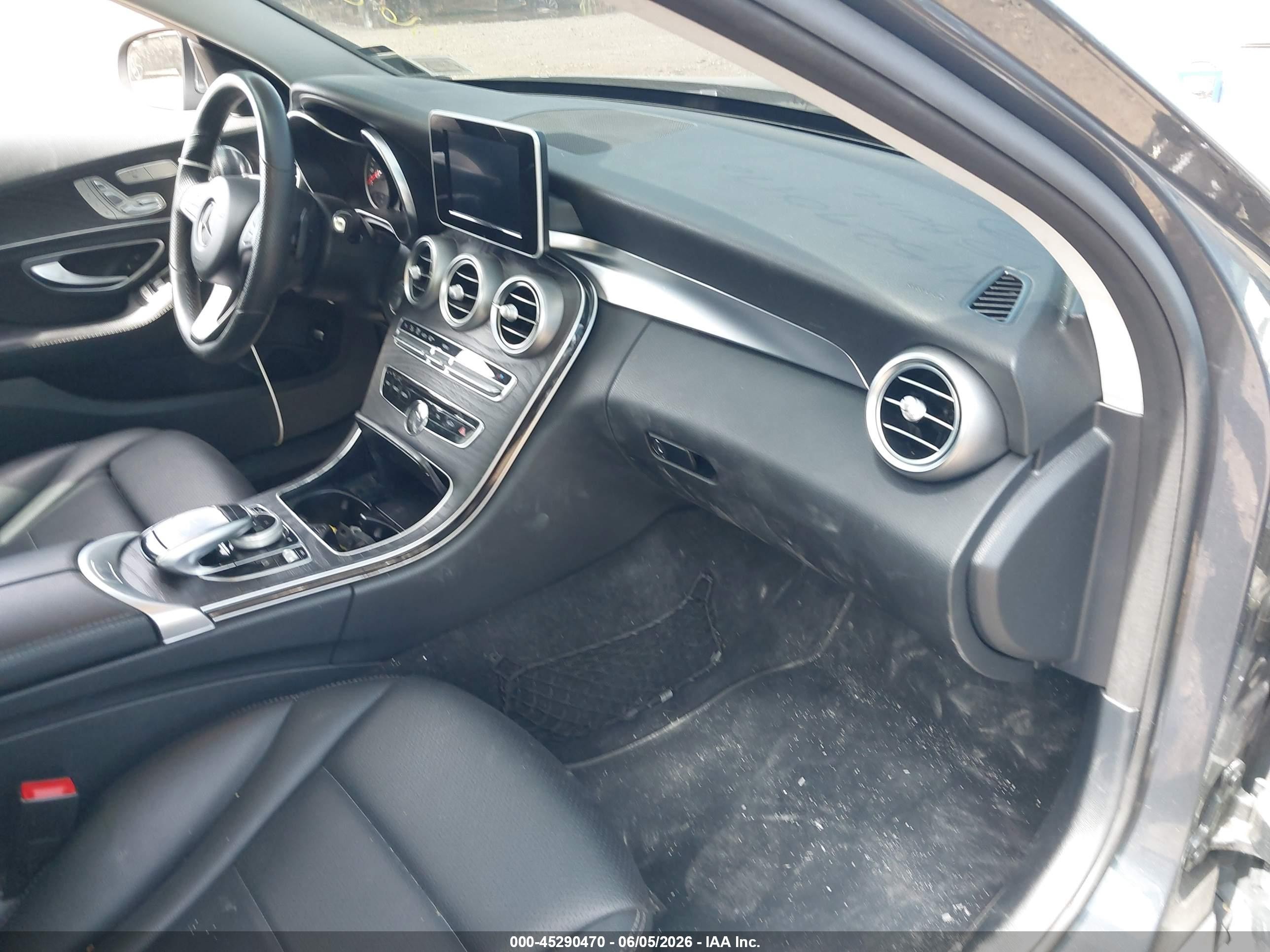 2015 Mercedes-benz C 300 4matic Gray vin: 55SWF4KB9FU071544