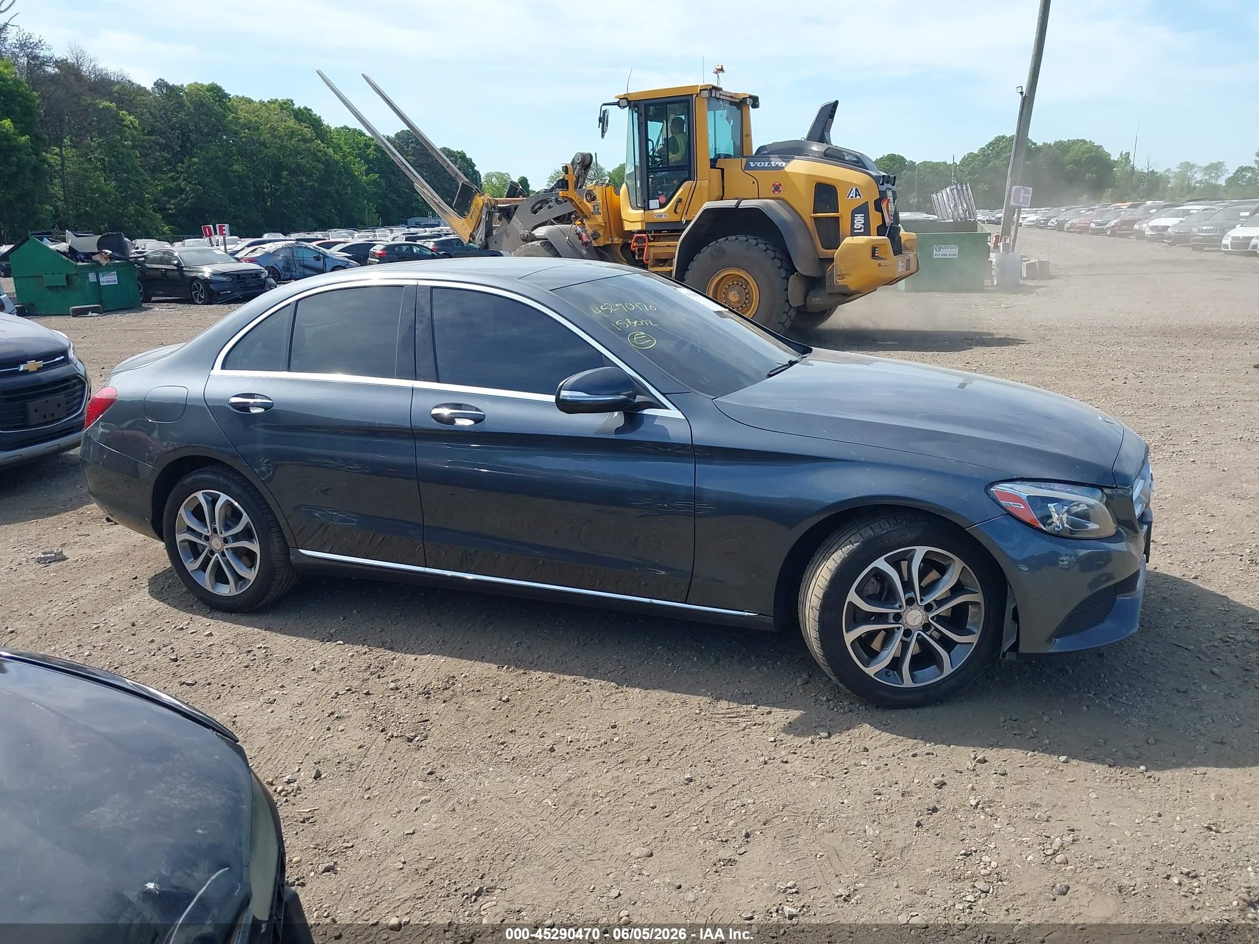 2015 Mercedes-benz C 300 4matic Gray vin: 55SWF4KB9FU071544