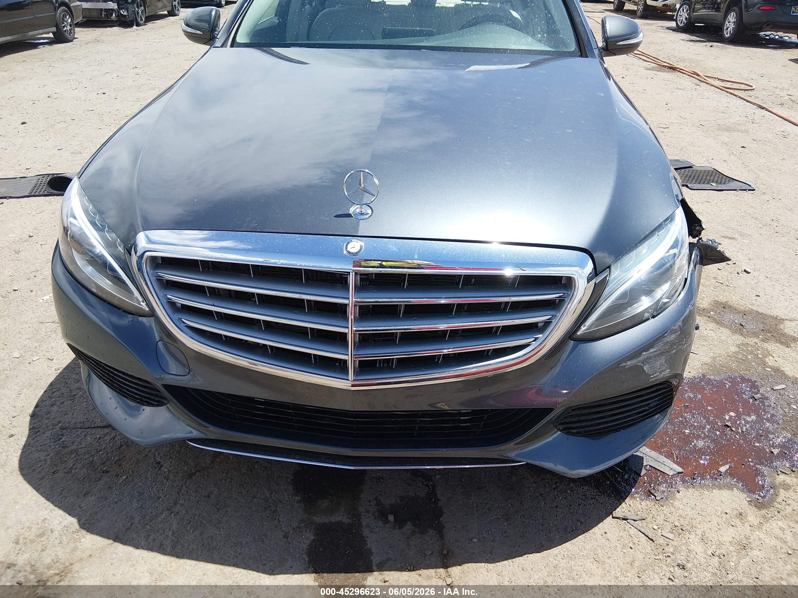 2015 Mercedes-benz C 300 Luxury 4matic Gray vin: 55SWF4KB9FU082785