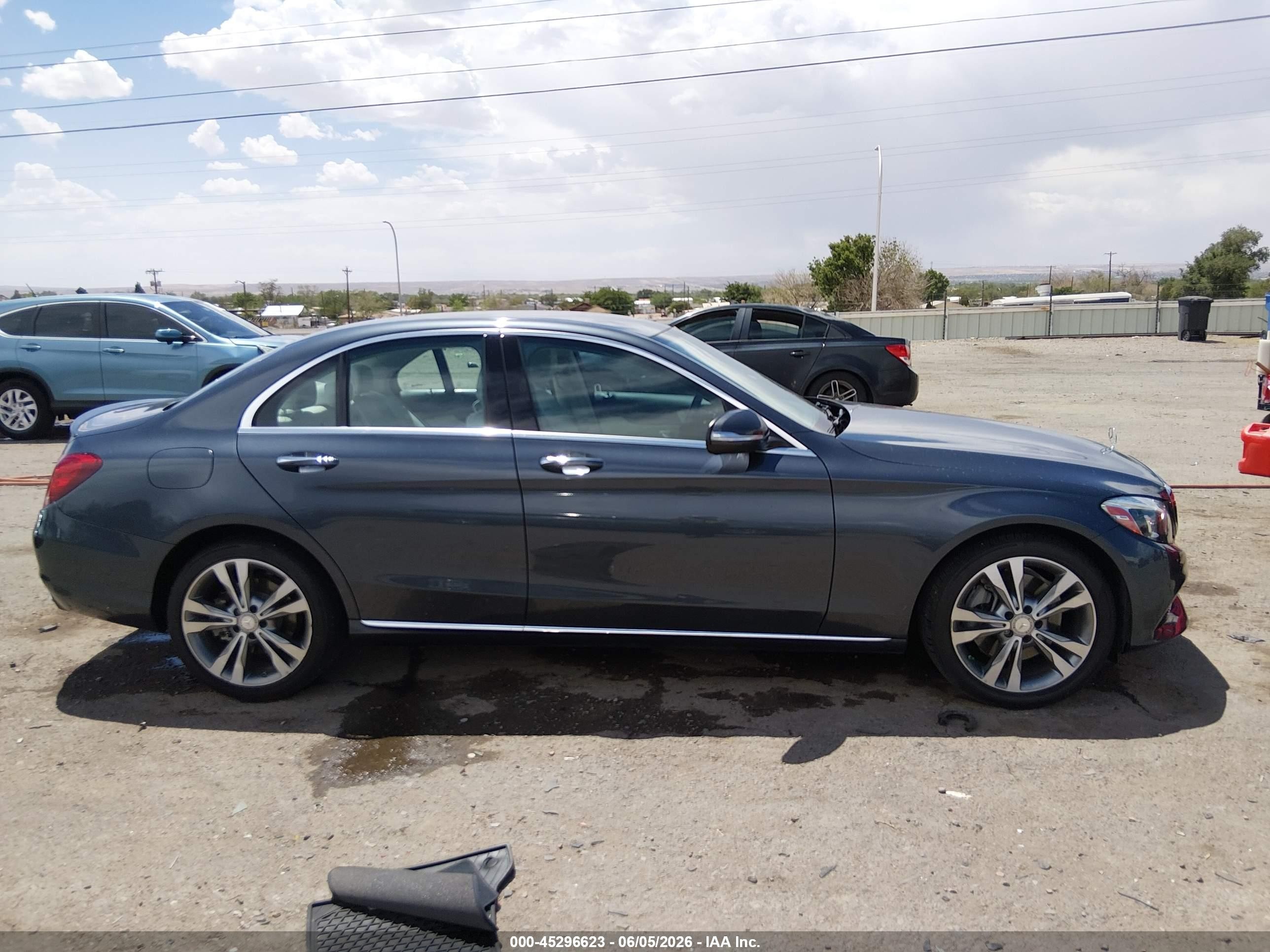 2015 Mercedes-benz C 300 Luxury 4matic Gray vin: 55SWF4KB9FU082785
