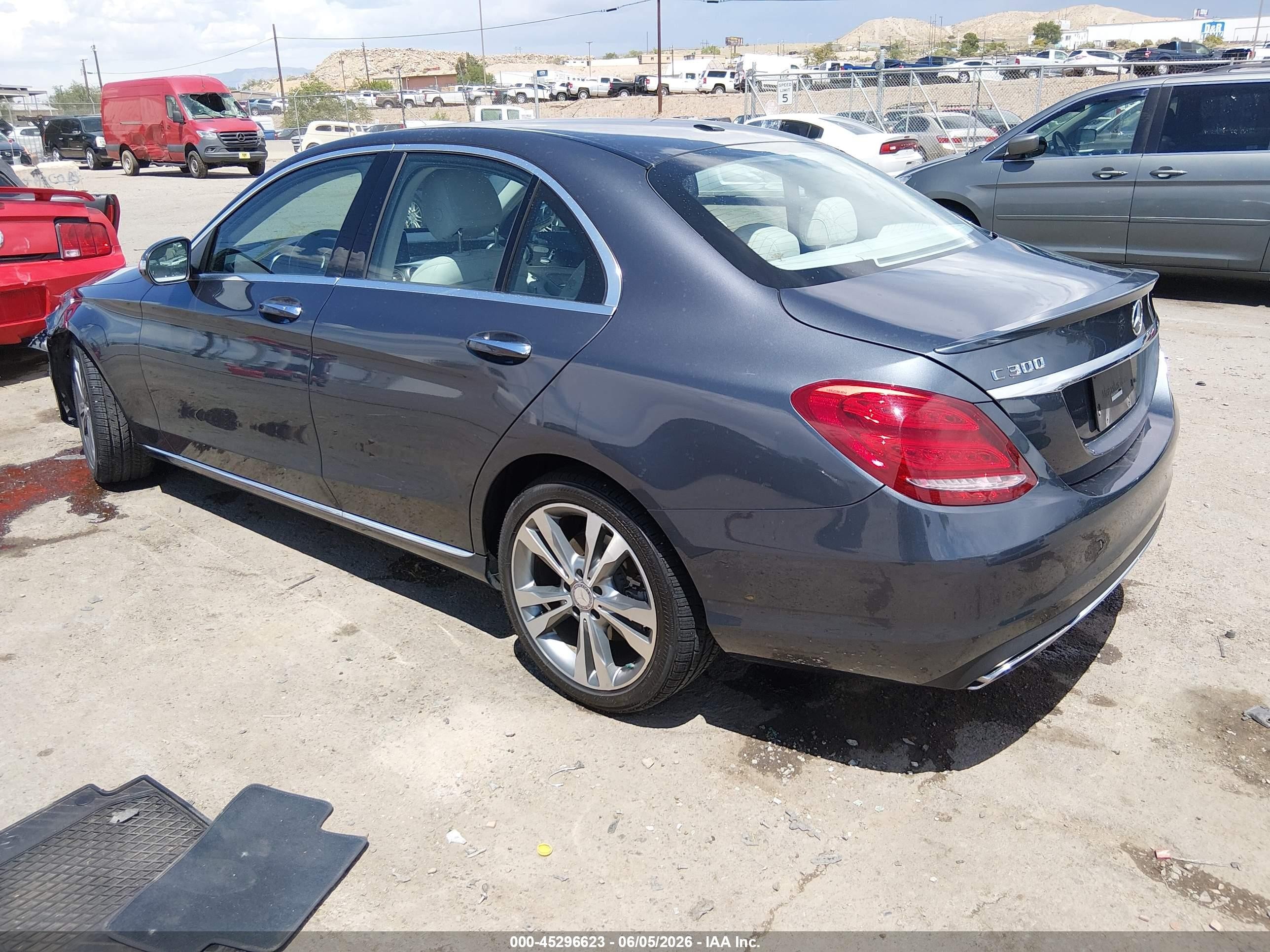2015 Mercedes-benz C 300 Luxury 4matic Gray vin: 55SWF4KB9FU082785