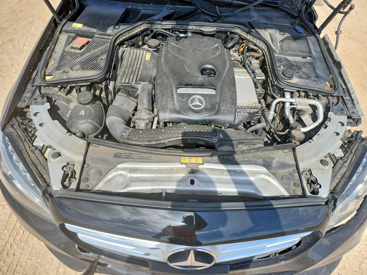 2015 Mercedes-benz C 300 4matic Black vin: 55SWF4KB9FU093592