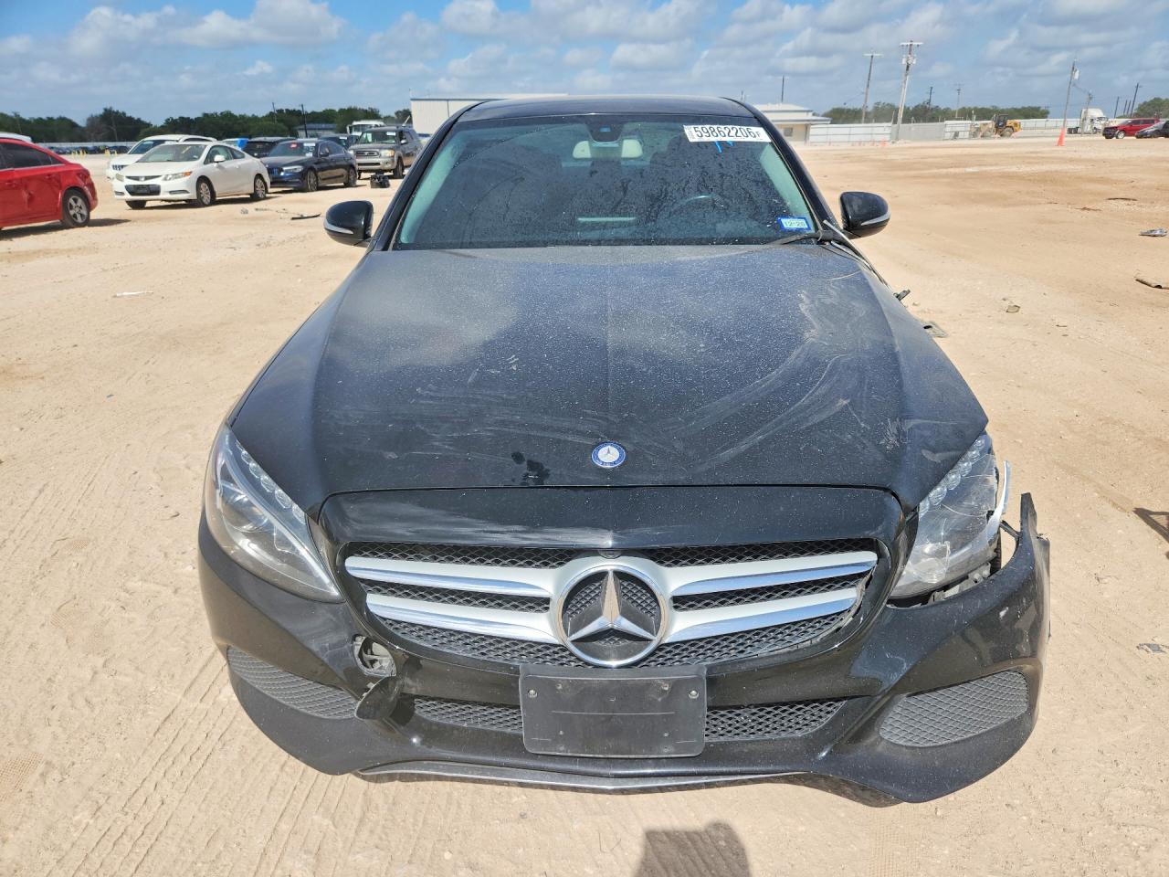 2015 Mercedes-benz C 300 4matic Black vin: 55SWF4KB9FU093592