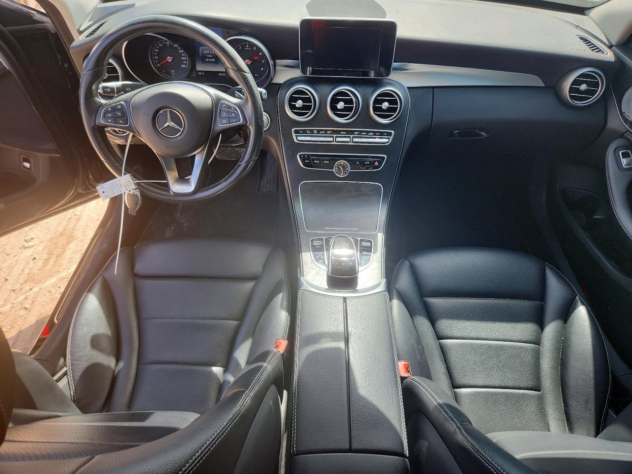 2015 Mercedes-benz C 300 4matic Black vin: 55SWF4KB9FU093592