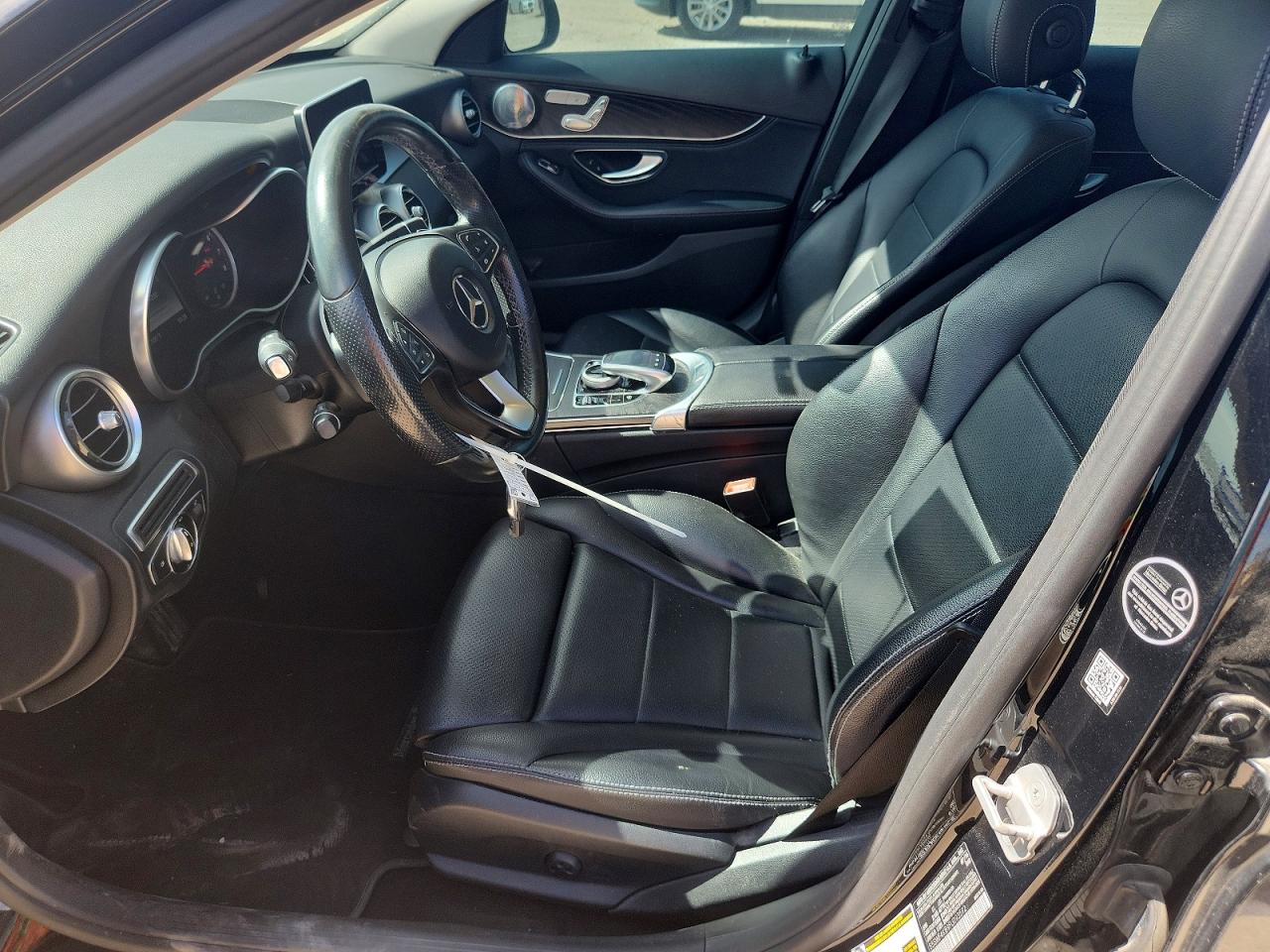 2015 Mercedes-benz C 300 4matic Black vin: 55SWF4KB9FU093592
