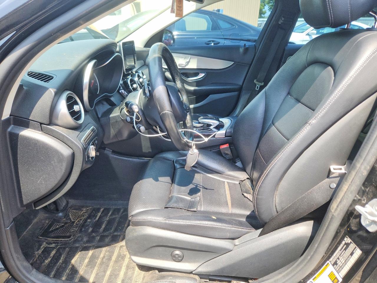 2015 Mercedes-benz C 300 4matic Black vin: 55SWF4KB9FU093608