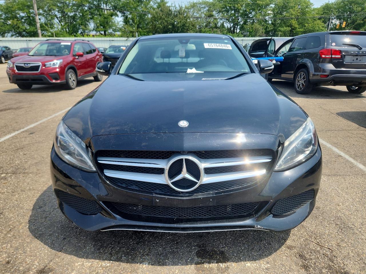 2015 Mercedes-benz C 300 4matic Black vin: 55SWF4KB9FU093608