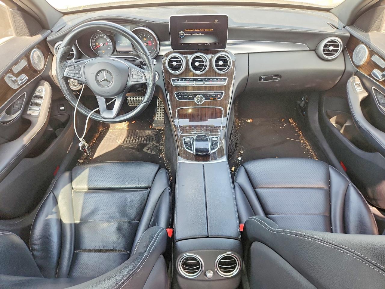 2016 Mercedes-benz C 300 4matic Black vin: 55SWF4KB9GU144087