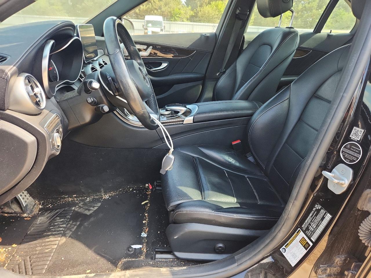 2016 Mercedes-benz C 300 4matic Black vin: 55SWF4KB9GU144087