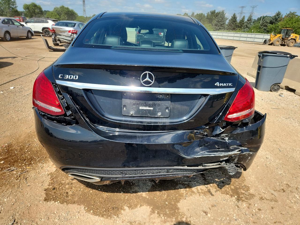 2016 Mercedes-benz C 300 4matic Black vin: 55SWF4KB9GU144087