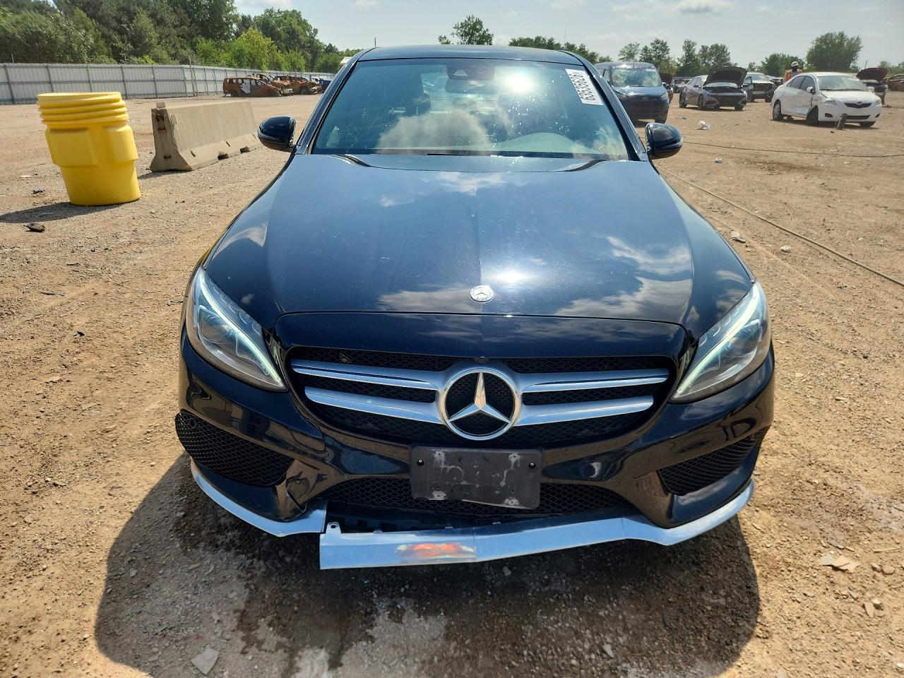 2016 Mercedes-benz C 300 4matic Black vin: 55SWF4KB9GU144087