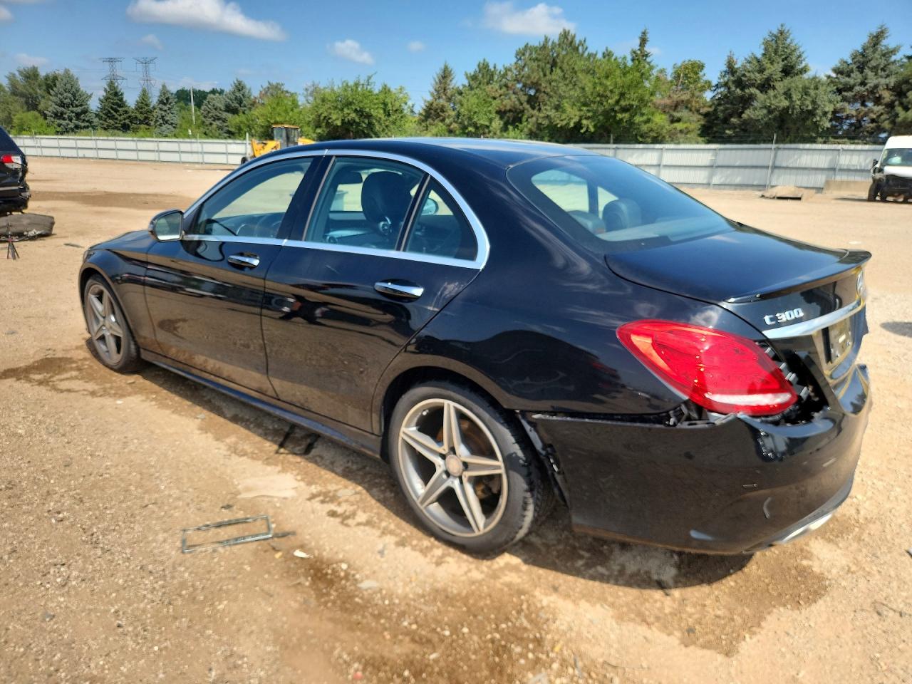 2016 Mercedes-benz C 300 4matic Black vin: 55SWF4KB9GU144087