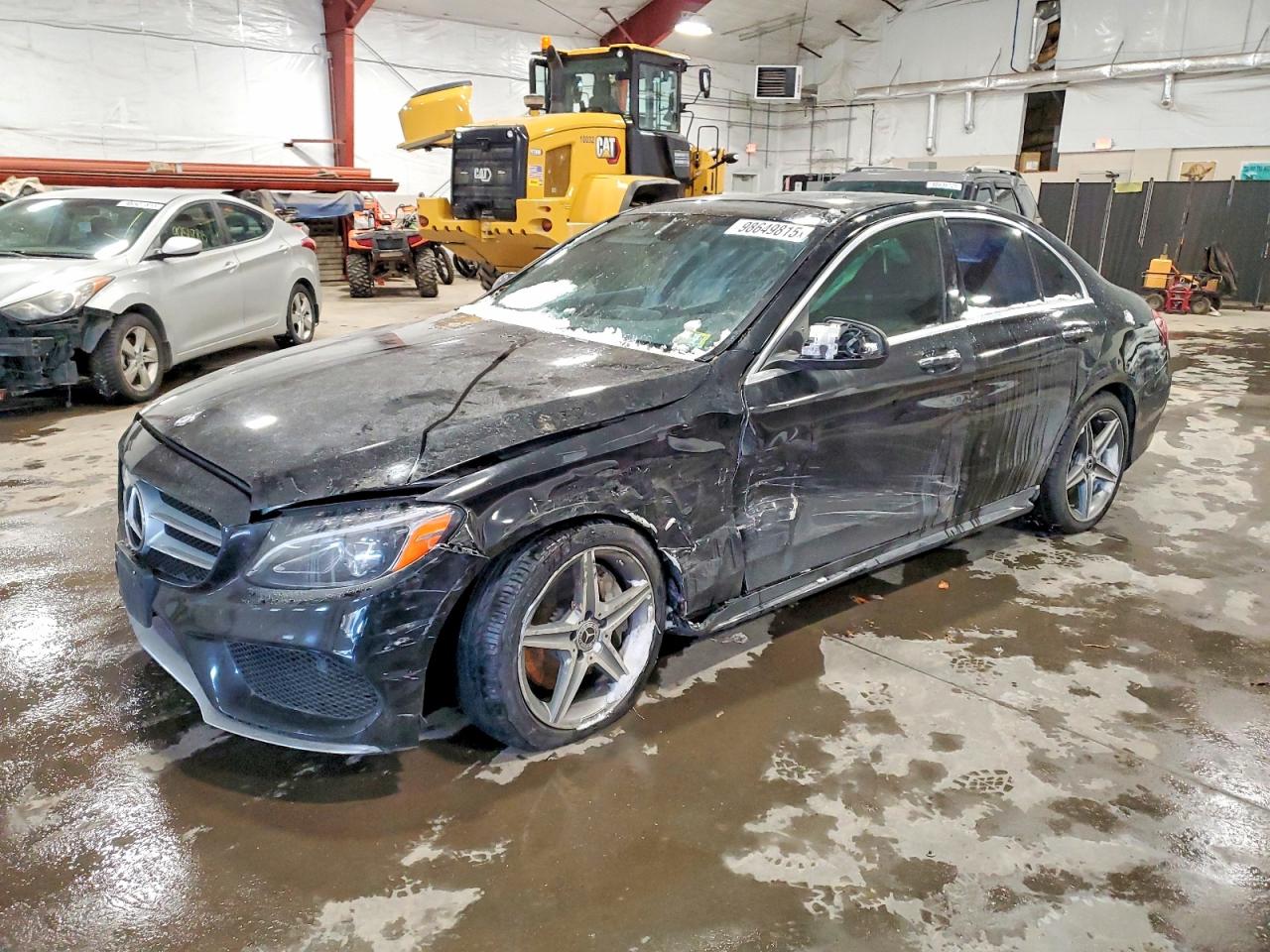 2015 Mercedes-benz C 300 4matic Black vin: 55SWF4KBXFU002572