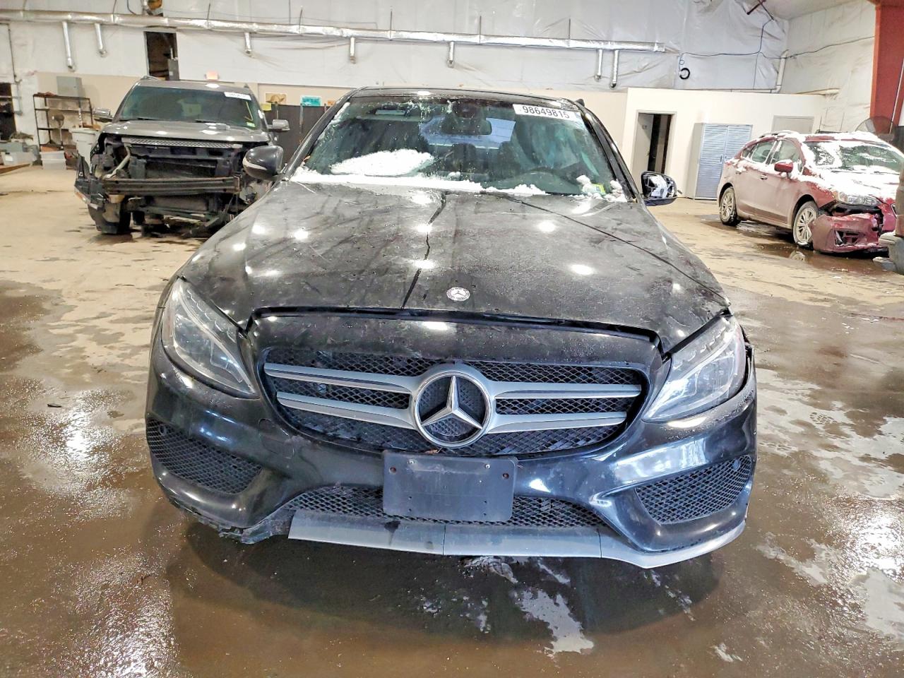 2015 Mercedes-benz C 300 4matic Black vin: 55SWF4KBXFU002572