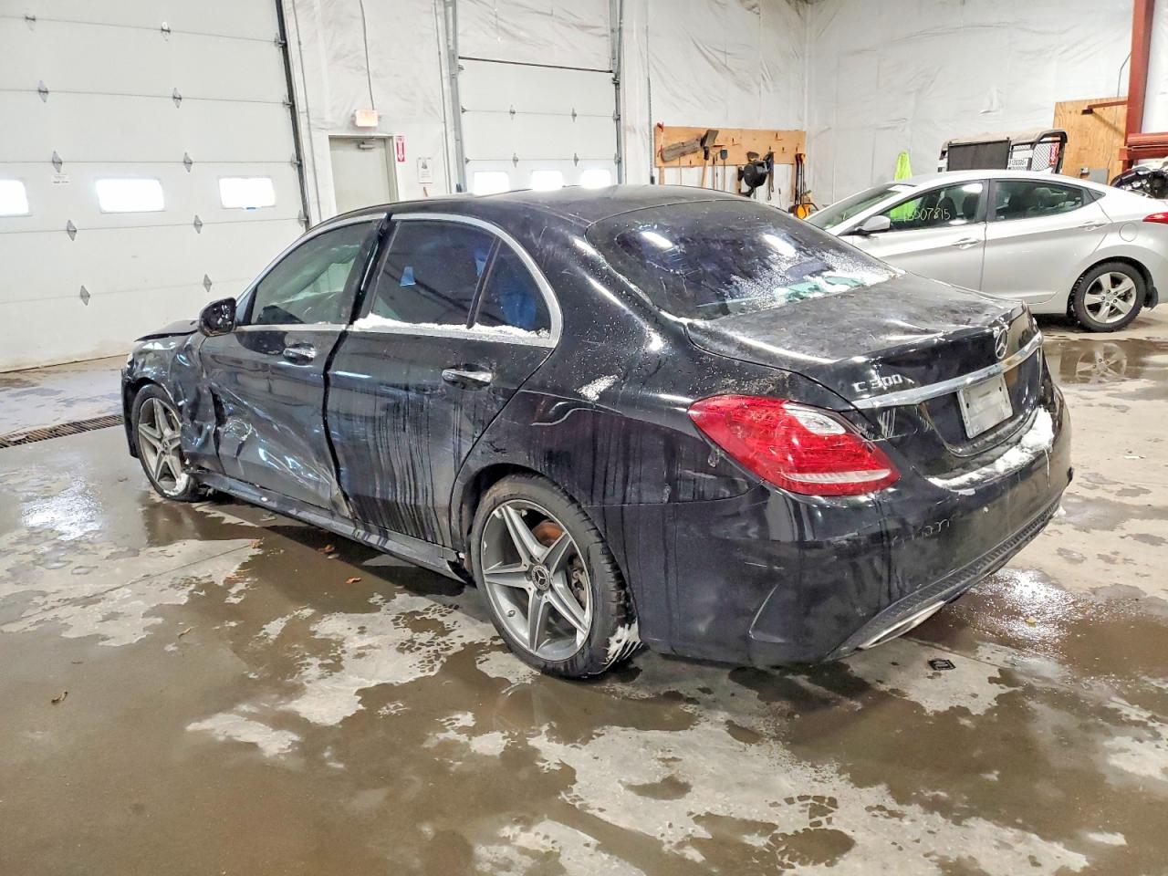 2015 Mercedes-benz C 300 4matic Black vin: 55SWF4KBXFU002572