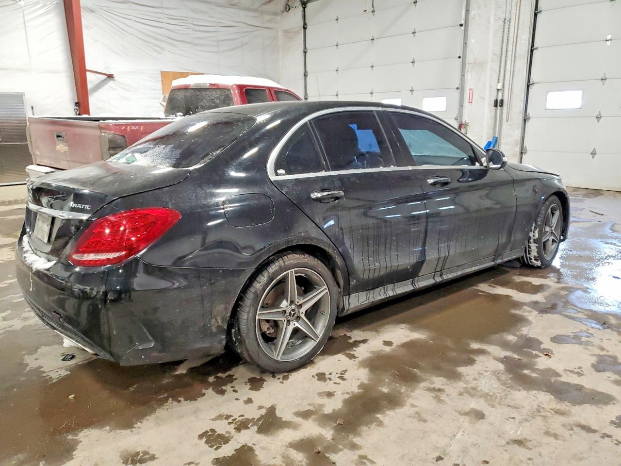 2015 Mercedes-benz C 300 4matic Black vin: 55SWF4KBXFU002572