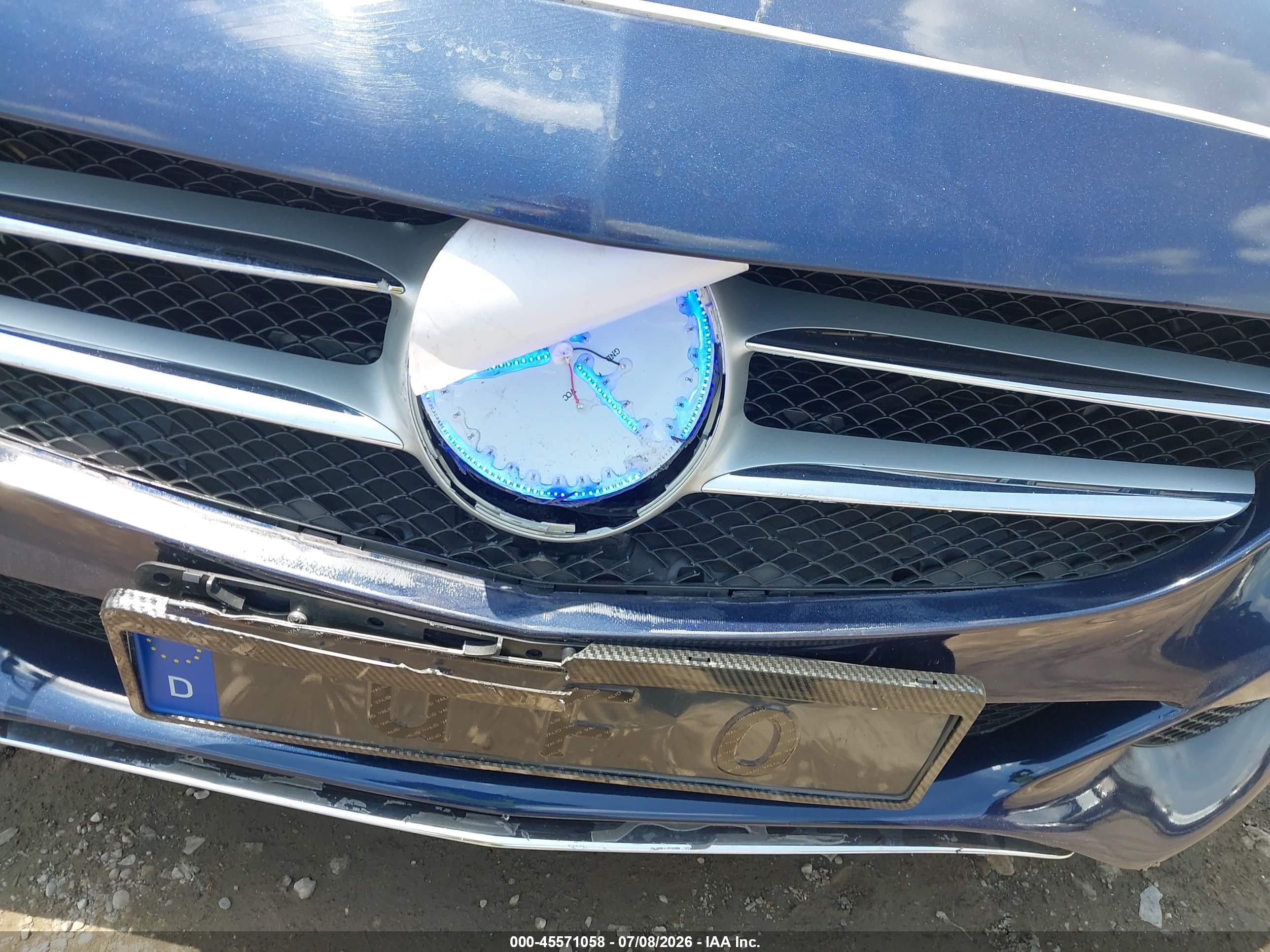 2015 Mercedes-benz C 300 4matic Blue vin: 55SWF4KBXFU008694
