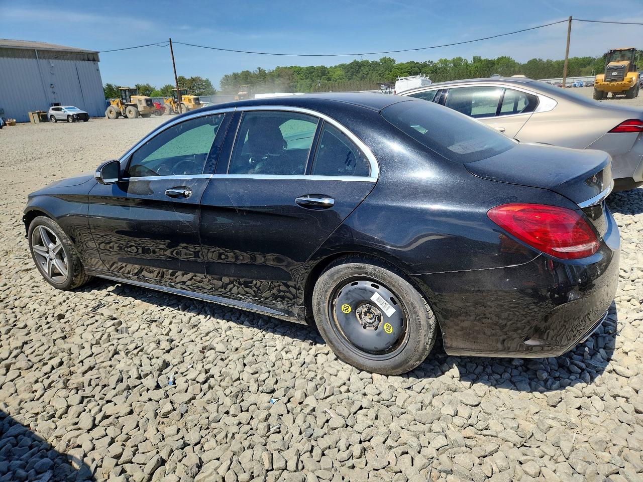 2015 Mercedes-benz C 300 4matic Черный vin: 55SWF4KBXFU012230