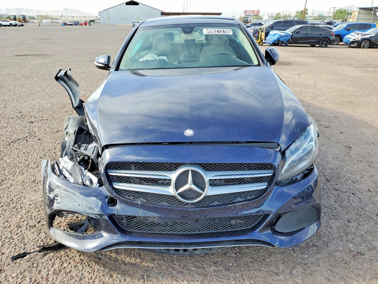 2015 Mercedes-benz C 300 4matic Blue vin: 55SWF4KBXFU022319
