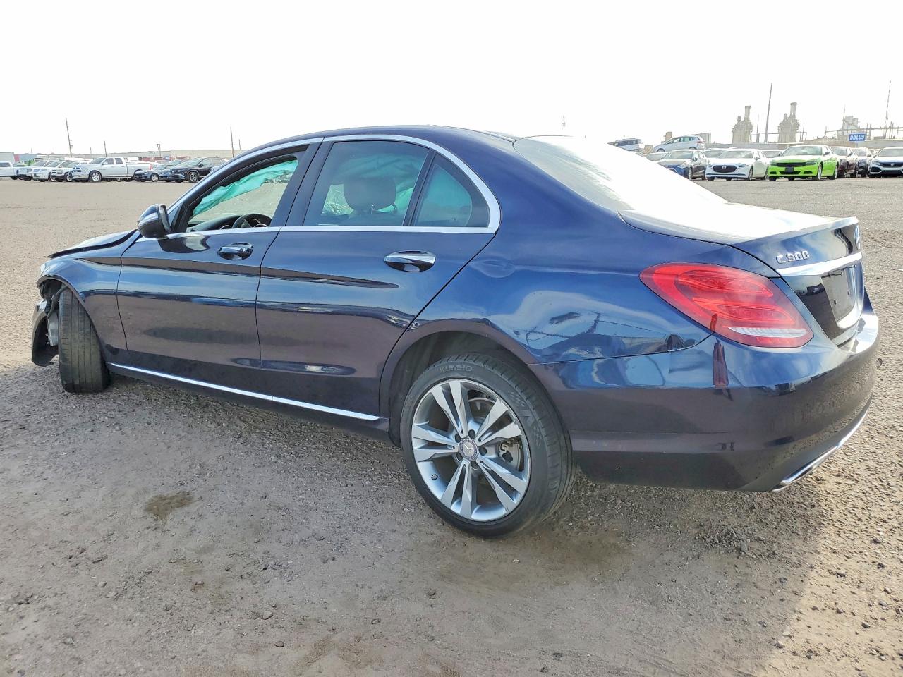2015 Mercedes-benz C 300 4matic Blue vin: 55SWF4KBXFU022319