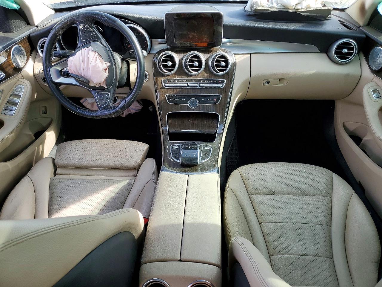 2015 Mercedes-benz C 300 4matic Blue vin: 55SWF4KBXFU022319