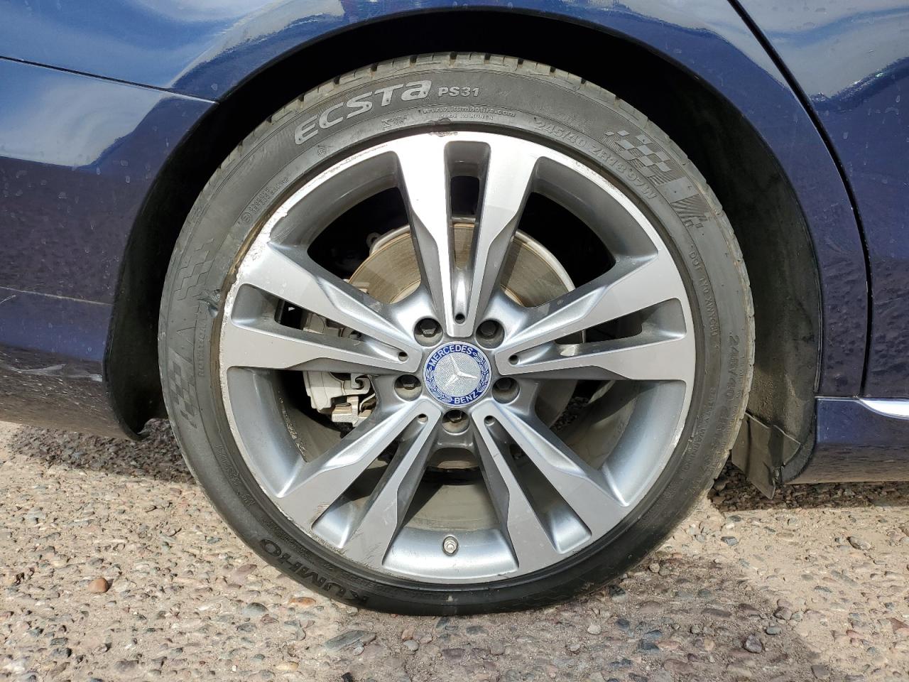 2015 Mercedes-benz C 300 4matic Blue vin: 55SWF4KBXFU022319 Damage: Right Rear Wheel, Curb Rash, > 12 Inches